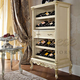 Neo-Baroque Bottle Rack - Bottle Rack With 1 Drawer - Modenese Luxury Furniture & Lightings - baroque living room furniture, baroque villa livingroom interior, classic european furniture, classic louise cabinets, classic mansion interior decoration, classic palazzo furniture, high-end baroque italian furniture, italian made furniture, louis xv cabinets, louis xv furniture, luxury artisanal furniture, luxury baroque bar counter, luxury baroque furniture, luxury baroque glass bar cabinet, luxury baroque inter