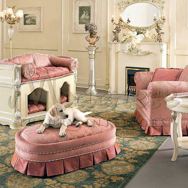 Sweet Victorian Pouf - Pouffe - Modenese Luxury Furniture & Lightings - classic french furniture, classic french interior inspiration, classic french seating, french style furniture, high-end furniture, high-end italian furniture, Italian furniture brand, italian made furniture, living room pouf, luxurious furniture brand, luxury classic furniture, luxury classic pouf, luxury decoration, luxury decorative seating, luxury embroided furniture, luxury european furniture, luxury french decoration, luxury furnit