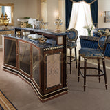 Empire Marquetry Bar Counter - Bar Counter - Modenese Luxury Furniture & Lightings - baroque living room furniture, baroque villa livingroom interior, classic european furniture, classic louise cabinets, classic mansion interior decoration, classic palazzo furniture, high-end baroque italian furniture, italian made furniture, louis xv cabinets, louis xv furniture, luxury artisanal furniture, luxury baroque bar counter, luxury baroque furniture, luxury baroque glass bar cabinet, luxury baroque interior desig