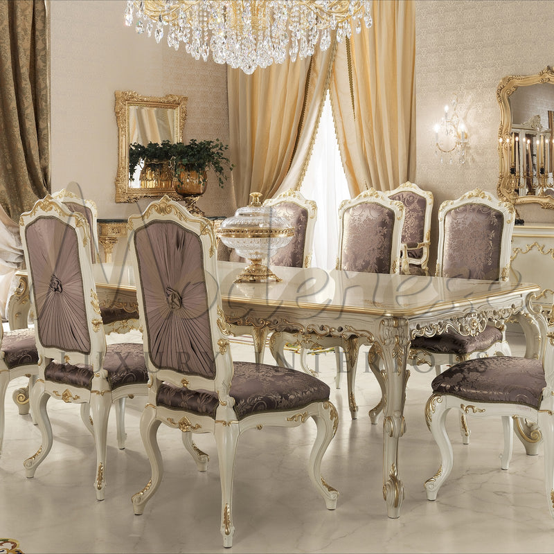 Regal Purple Upholstered Chair - Chair - Modenese Luxury Furniture & Lightings - classic baroque furniture, classic european furniture, classic french furniture, classic roccoco chair, classic style chair, high-end italian furniture, imperial furniture, louis xvi furniture, luxury furniture Italy, luxury interior design, luxury Italian furniture, luxury italian furniture brand, luxury villa home decor, modenese luxury interiors, opulent villa decoration, royal interior design, royal palace furniture - Franc