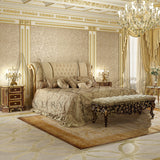 Luxury Imperial Double Bed - Bed - Modenese Luxury Furniture & Lightings - baroque furniture, classic luxury interiors, elegant bedroom design, high-end italian furniture, imperial design, imperial furniture, Italian furniture brand, italian made furniture, luxurious furniture brand, luxury bed furniture, luxury bedroom furniture, luxury bedroom settings, luxury classic bedroom, luxury classic furniture, luxury Italian furniture, luxury master bedroom, luxury royal residence, modenese luxury interiors, mode
