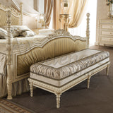 Empire Style Bed Bench - Bed Bench - Modenese Luxury Furniture & Lightings - asnaghi luxury pouffe collection, bespoke pouffe, best italian quality pouffes, best quality furniture, carved pouffes structure, classic luxury pouffe, classic upholstered pouffes, classical pouffe, comfort classic pouffe, custom-made royal bench, decorative solid wood bench, elegant bench ideas, elegant classy bench, empire classic benches and pouffes, empire style bench, empire style design, empire style interiors, empire style 