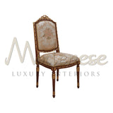 Floral Upholstered Wooden Chair - Chair - Modenese Luxury Furniture & Lightings - classic baroque chair, classic baroque furniture, classic chair, classic european furniture, classic french furniture, high-end italian furniture, imperial furniture, louis xvi furniture, luxury furniture Italy, luxury interior design, luxury Italian furniture, luxury italian furniture brand, luxury mansion decoration, modenese luxury interiors, opulent palace decoration, royal interior design, victorian furniture - Francesco 