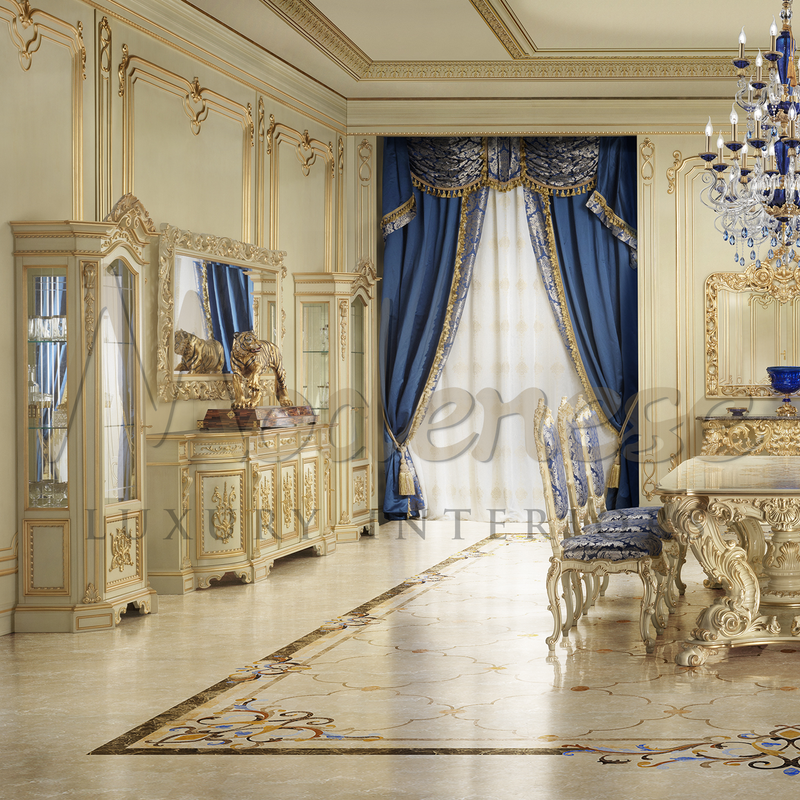 Luxury One Door - Vitrine - Lighting Modenese Empire Furniture Glass & Cabinet