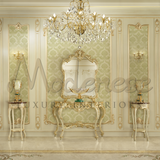 Exclusive Hand-Gilded Console - Console - Modenese Luxury Furniture & Lightings - classic baroque furniture, classic french furniture, french palace furniture, gilded console table, hand carved table, high-end console table, high-end italian furniture, imperial console table, italian made furniture, louis xv furniture, luxury console table, luxury decoration, luxury Italian furniture, luxury table Italy, luxury villa interior classic, luxury villa interior design, modenese luxury interiors, royal palace int