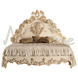 Classical Dutch Double Bed - Bed - Modenese Luxury Furniture & Lightings - artisanal luxury furniture, baroque furniture, classic luxury interiors, decorative bed head, elegant bedroom design, french palace furniture, high-end italian furniture, imperial design, imperial furniture, italian made furniture, louis xv, luxury bed furniture, luxury bedroom furniture, luxury bedroom settings, luxury classic bedroom, luxury classic furniture, luxury Italian furniture, luxury master bedroom, luxury royal residence,