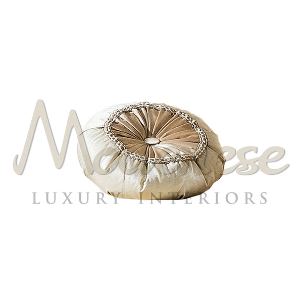 Round Pillow - Pillow - Modenese Luxury Furniture & Lightings - asnaghi luxury pillow collection, bespoke pillow, best italian quality pillow, best quality furniture, carved pillow structure, classic luxury pillow, classic upholstered pillow, classical pillow, comfort classic pillow, custom-made royal pillow, decorative pillow, elegant classy pillow, elegant pillow ideas, empire classic pillow, empire style pillow, exclusive pillow design, expensive pillow, french furniture pillow reproduction, handcrafted 