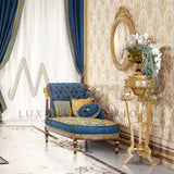 Dormeuse - Chaise Lounge - Modenese Luxury Furniture & Lightings - ageless chaise lounge set, artisanal chaise lounge production, baroque classic chaise lounge, bespoke chaise lounge fabric, best italian chaise lounge, blue chaise lounge, cappellini chaise lounge collection, carved legs, chaise lounge craftsmanship, chaise lounge fabric selection, chaise lounge wood carving decoration, chaise lounges detail, classic chaise lounge, classic chaise lounge furnishings, classic chaise lounge set, classic luxury 