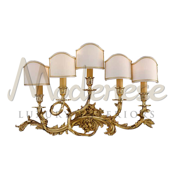 5 Lights Wall Lamp - Wall Lamp - Modenese Luxury Furniture & Lightings - baroque furniture, baroque style lamp, best chandelier, best innovative design, best italian wooden structure, best quality lighting, charming design, charming design style, charming interiors, charming mansion, charming royal palace, charming style, charming wall lamps, classic baroque lamp, classic luxury interiors, classic luxury lamps, classic style lamp, classic style lamps, classical luxury lamp, classy ornamental lamp, decorativ