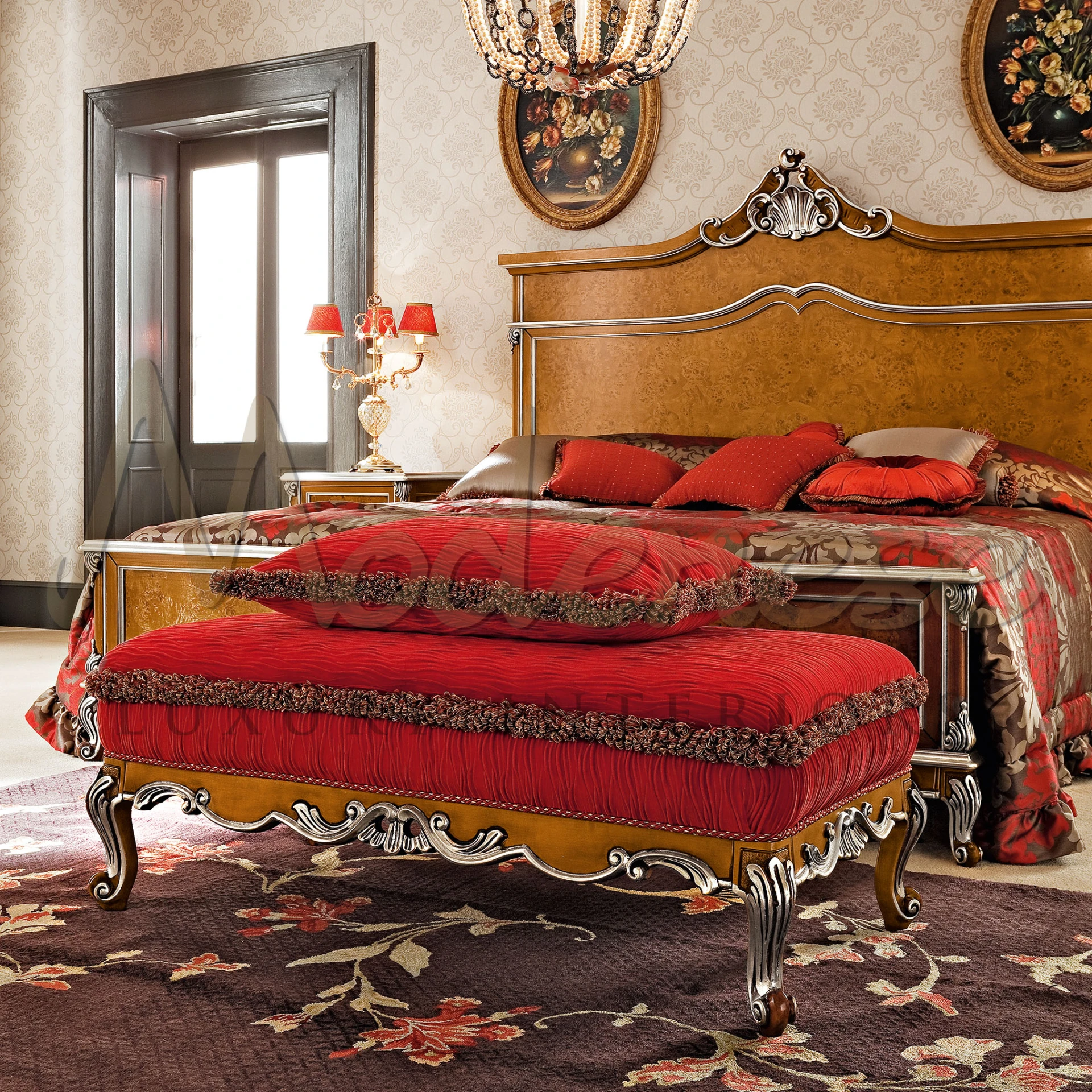 Luxury Redefined Bench: Experience opulence like never before with our Classical Bedroom Bench.                                                           