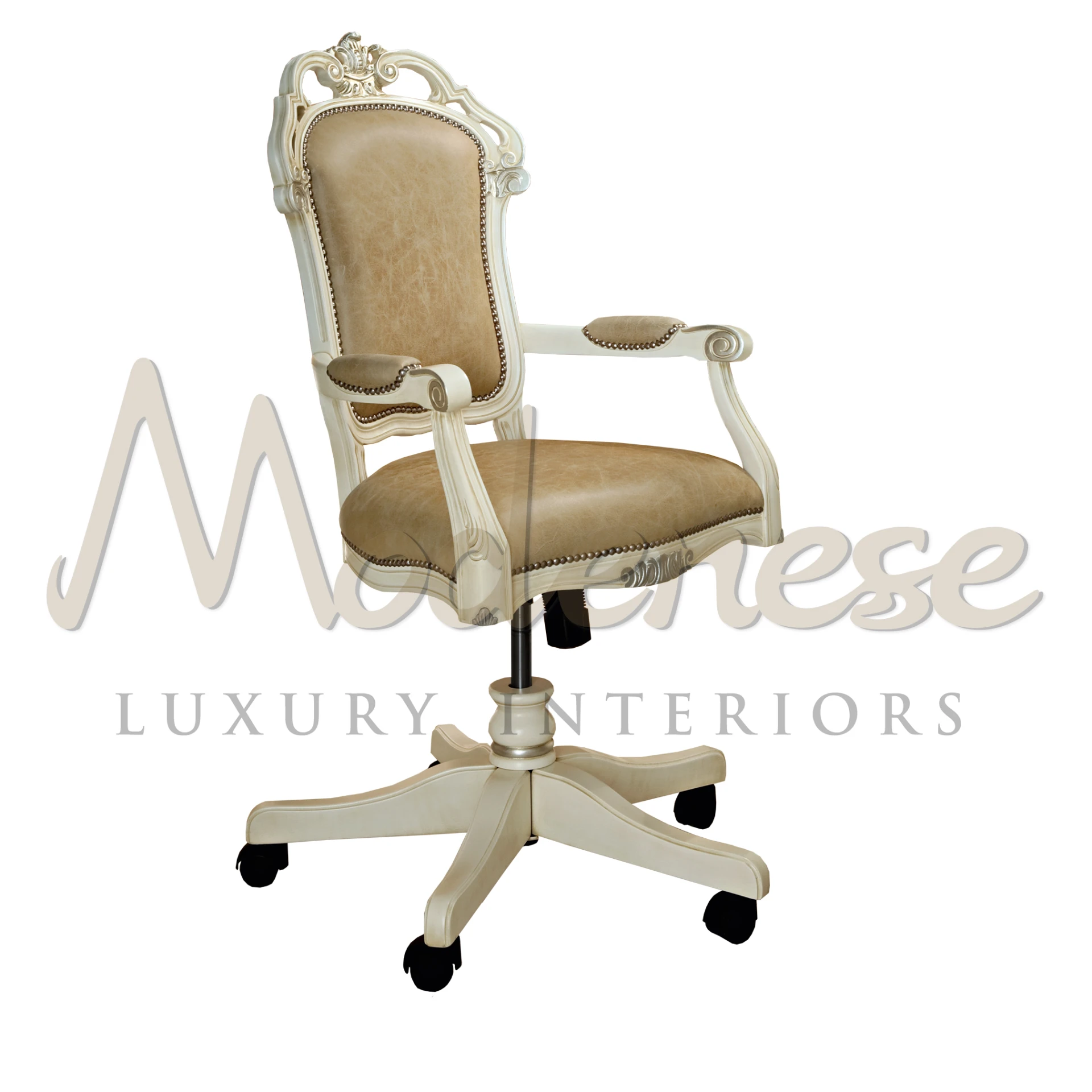 Product View with Clear Background - Imperial Office Armchair - Upholstered with genuine leather