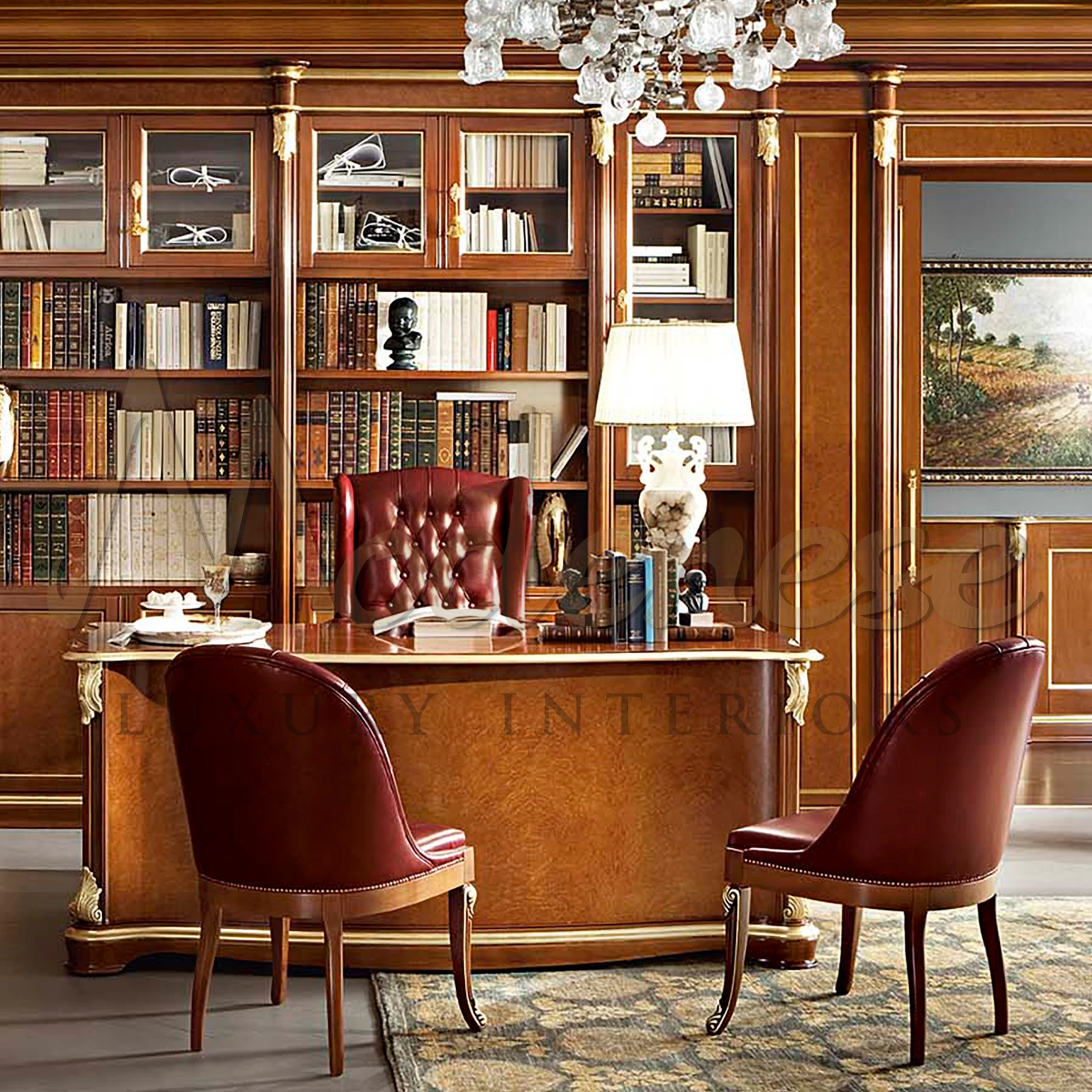 Bespoke Home Office Design - Luxury Italian Classic Furniture By Modenese Luxury Furniture
