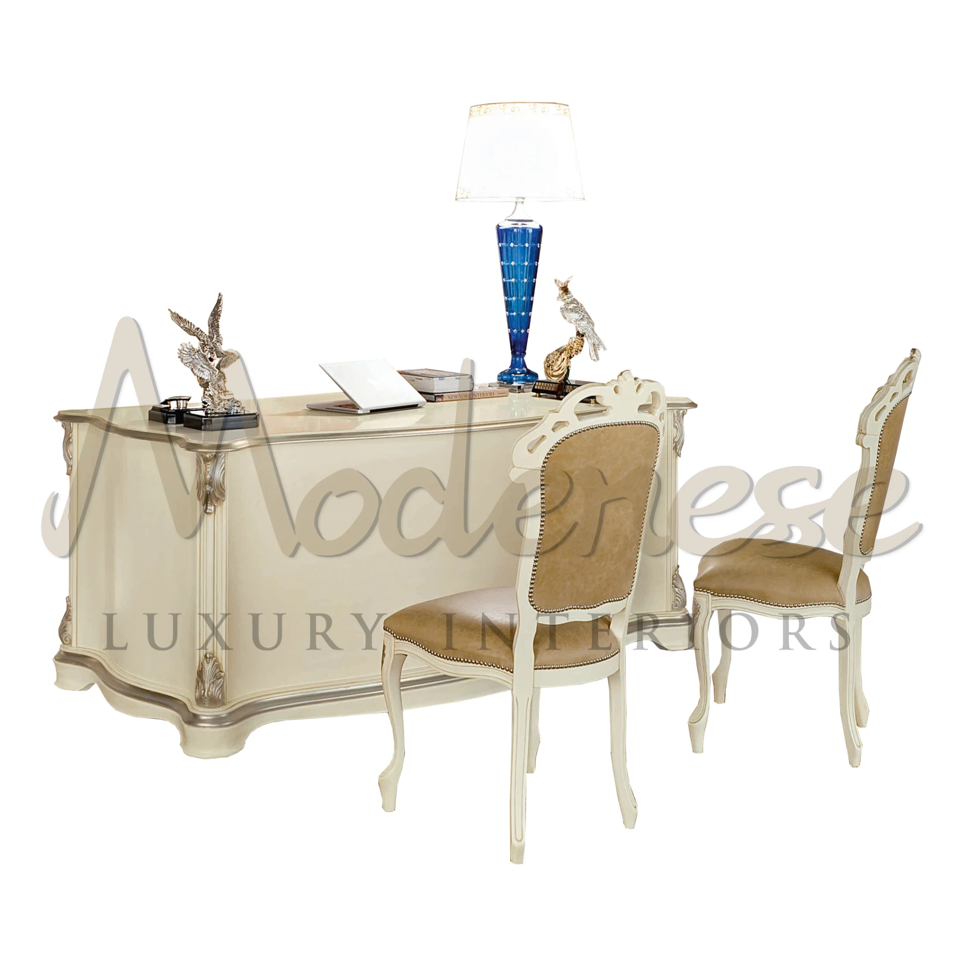Product View with Clear Background - Office Writing Desk - Desk - Modenese Luxury Furniture