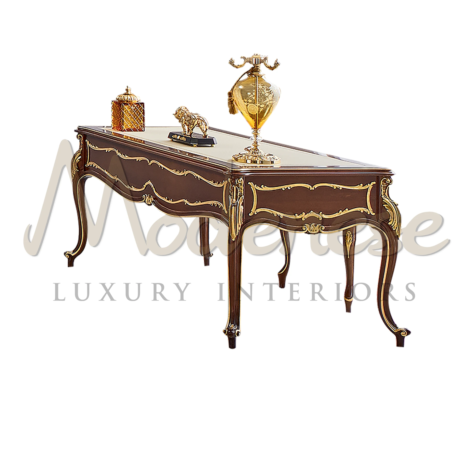 Product View with Clear Background - Royal Writing Desk By Modenese Luxury Furniture