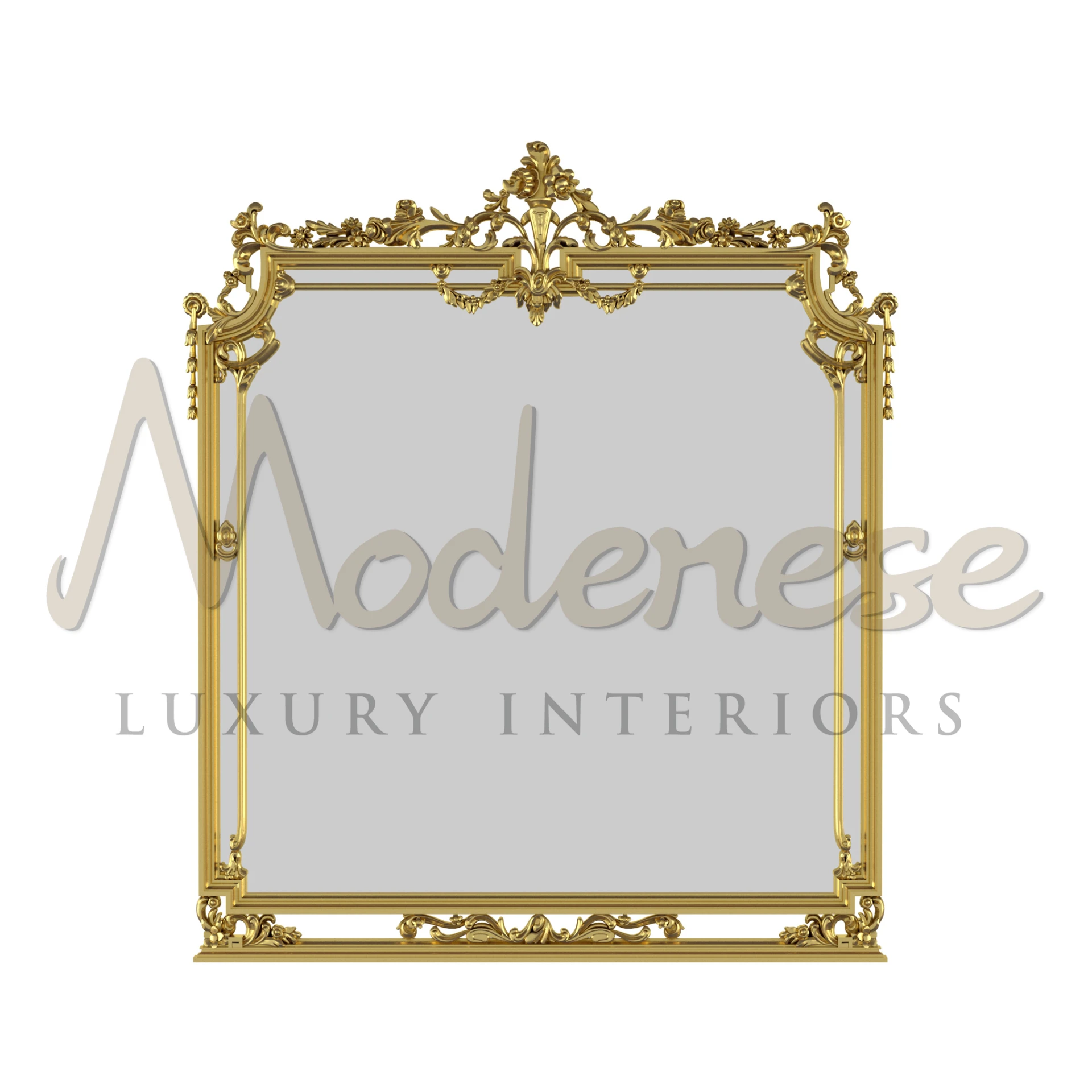 Gold-finished classic Opulent Mirror

