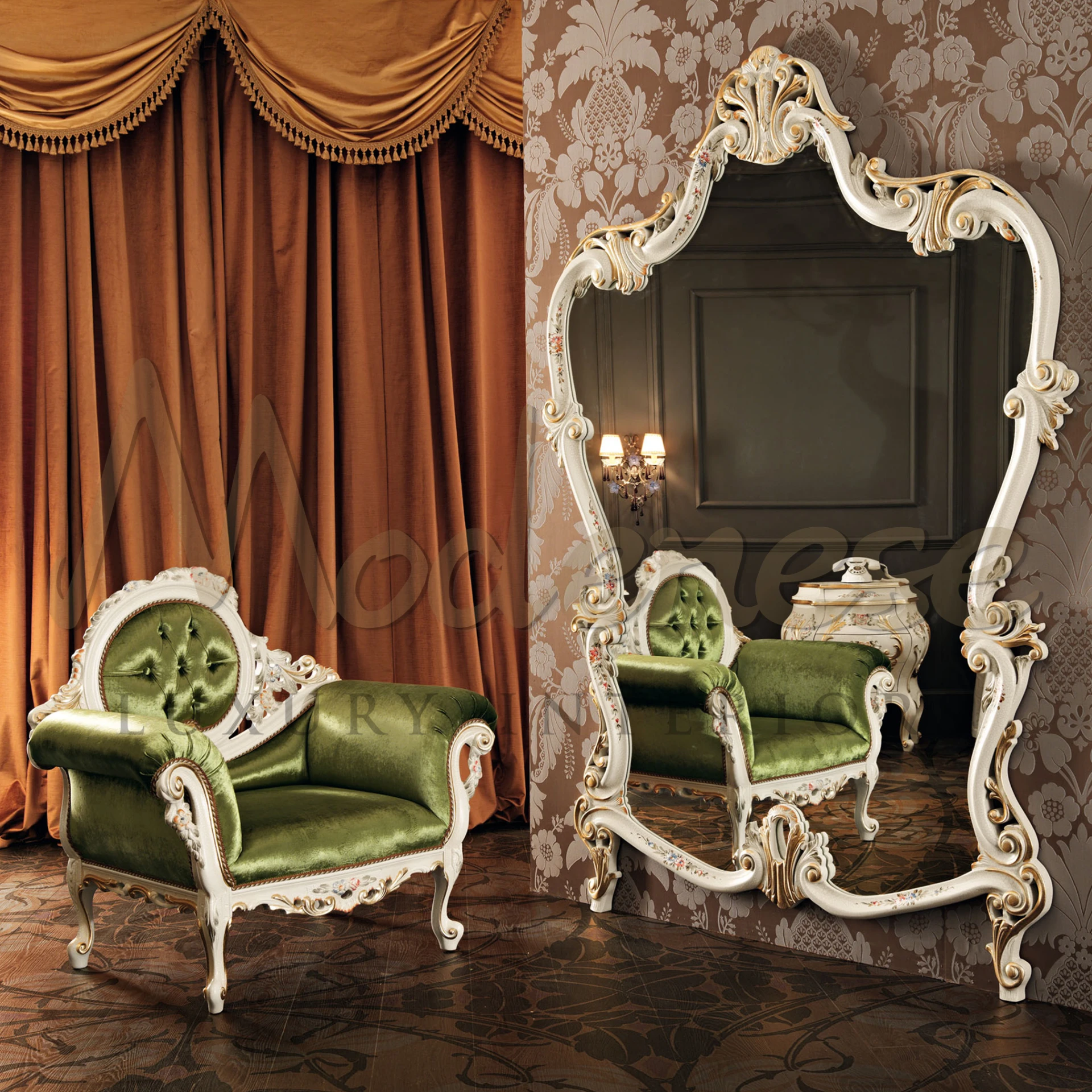 Elegant Wall Art Grand Mirror for luxury palace's entrances