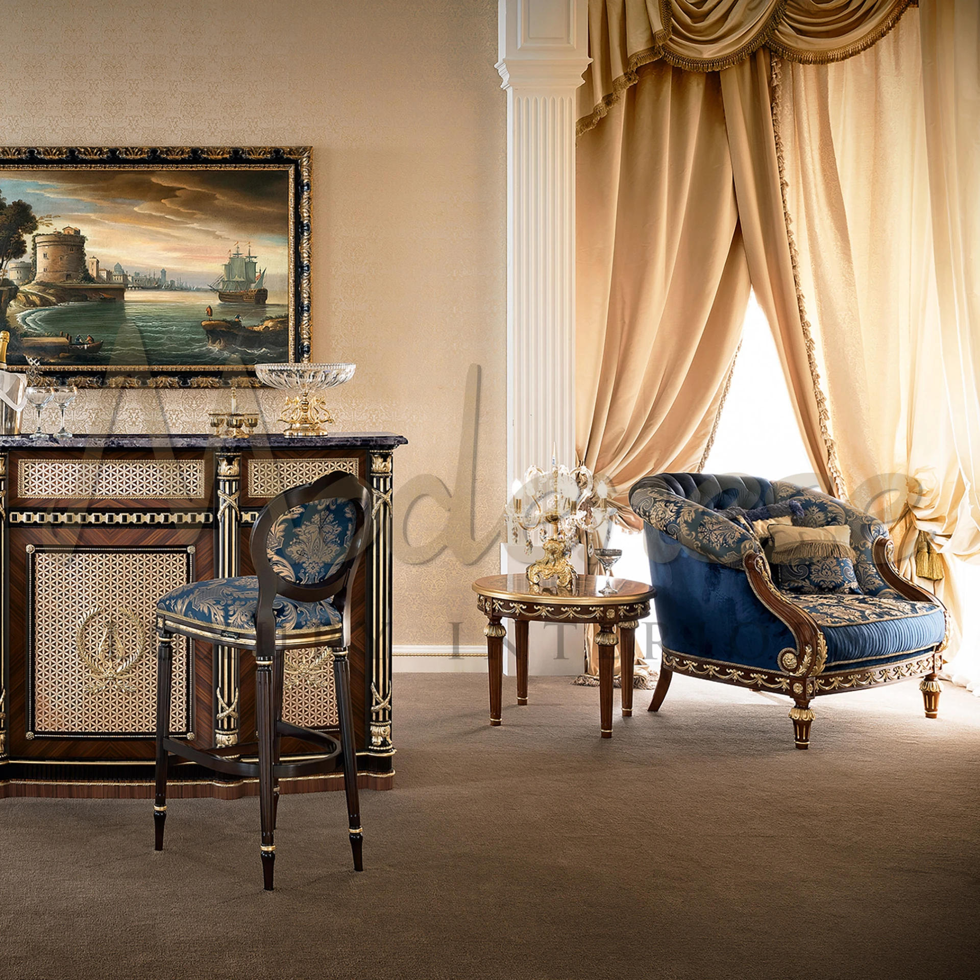 Timeless Sophistication: Classic Design Living Room Furniture Set





