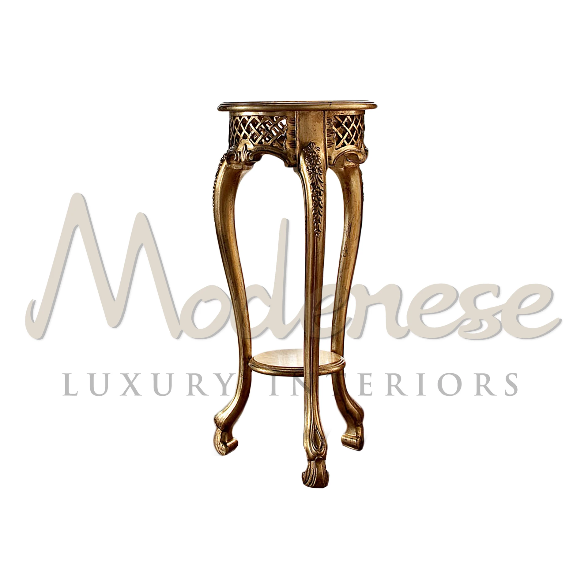 Luxury Classic Style Baroque Traditional Column Vase Stand
