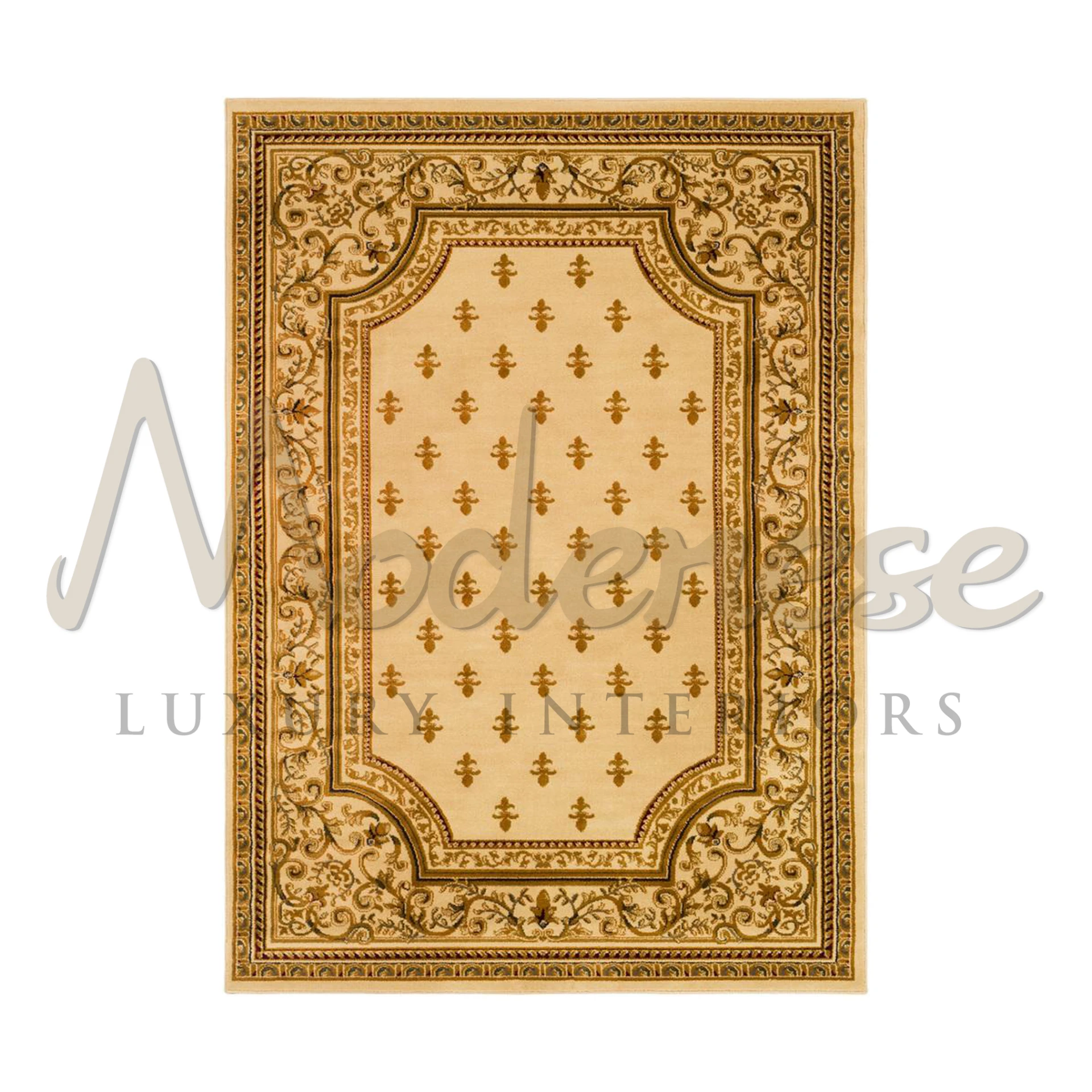 Pure Silk Handcrafted in italy Beige Rug