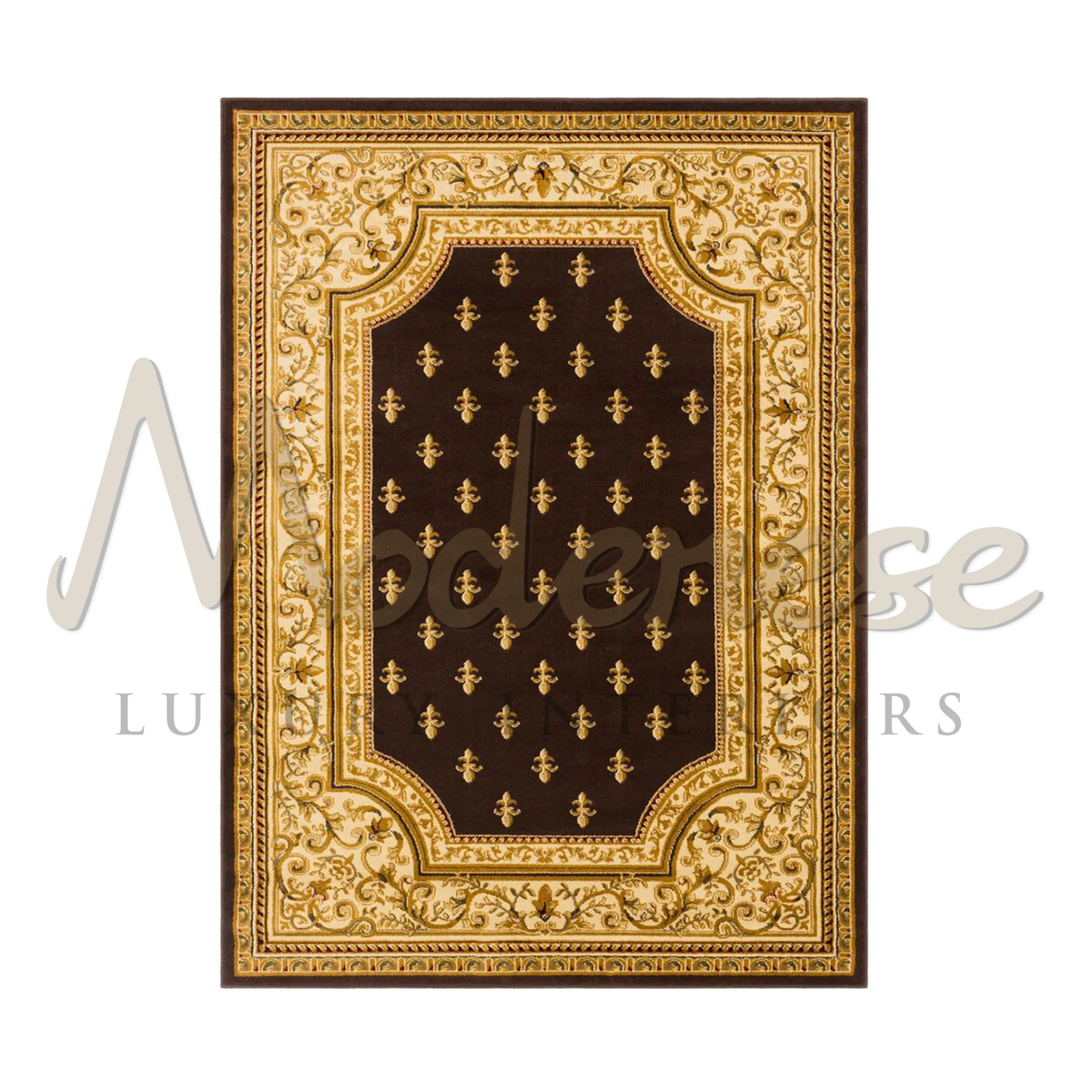 Pure Silk Handcrafted in Italy Brown Rug