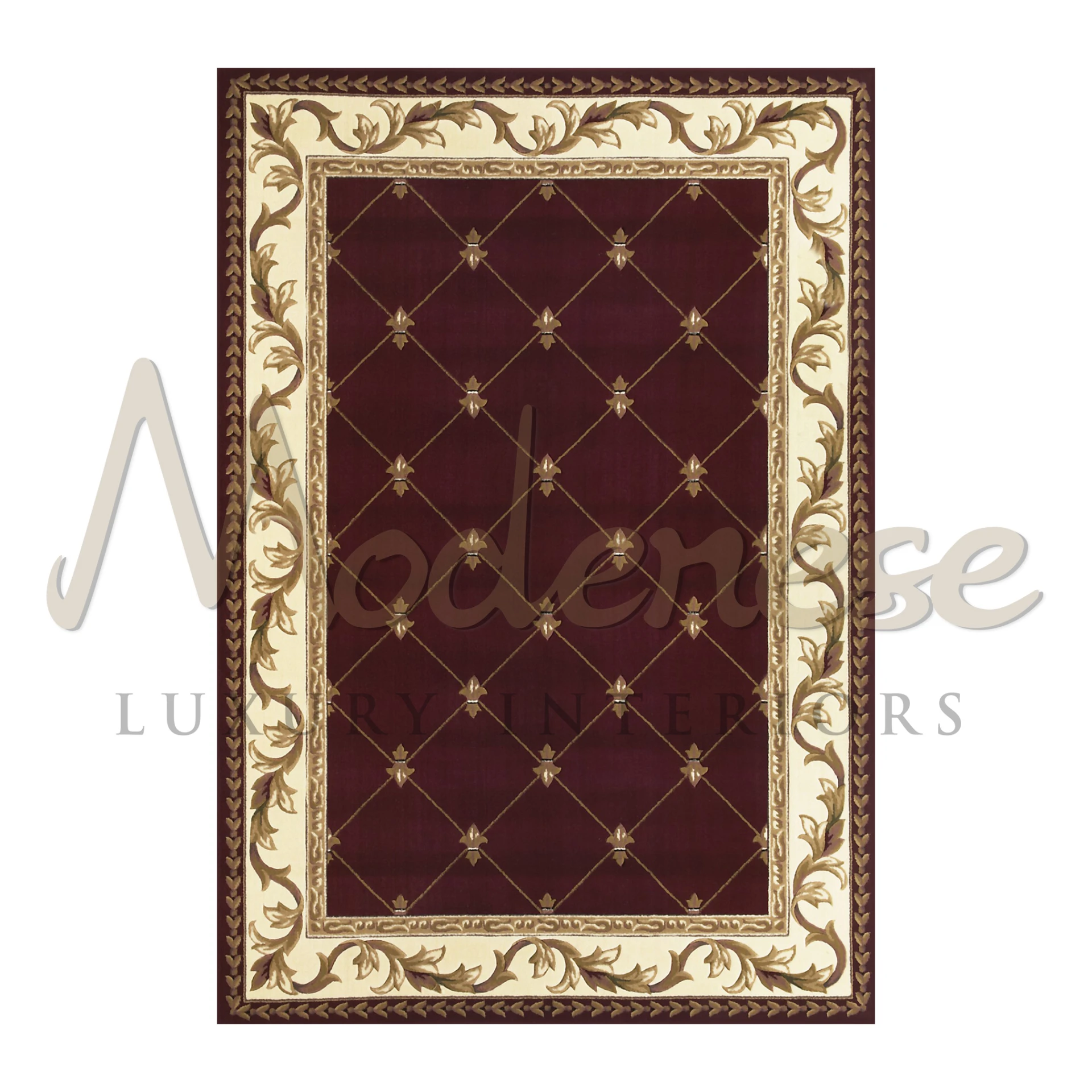Burgundy Royal Heritage Rug for luxury classica palaces