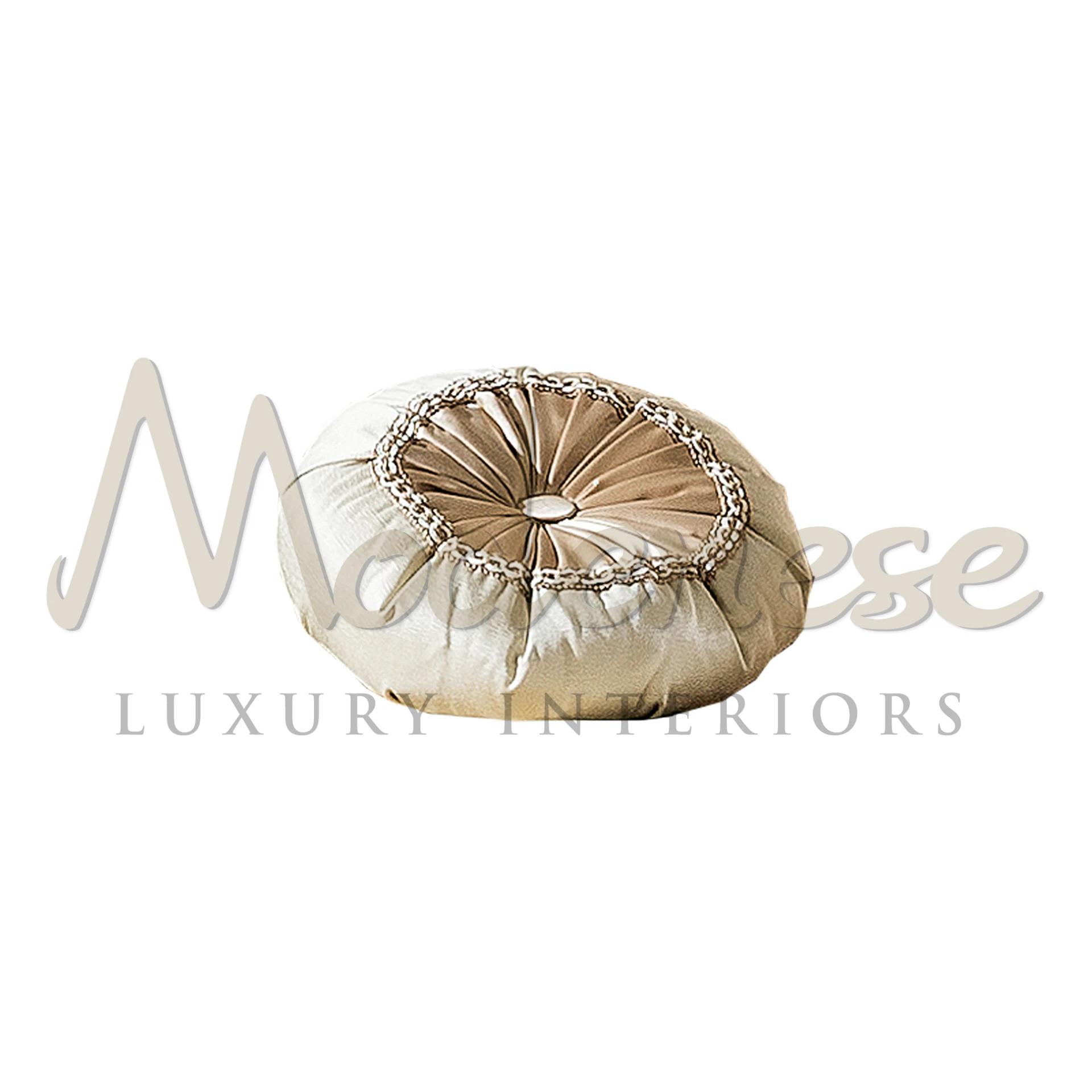 Round Flower Decorative Pillow | Modenese Textiles
