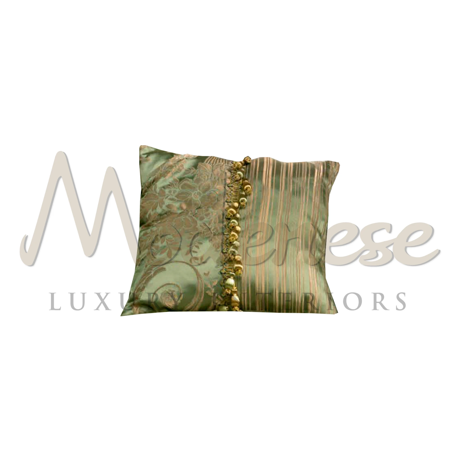 Green Multifrabic Elegant Decorative Cushion