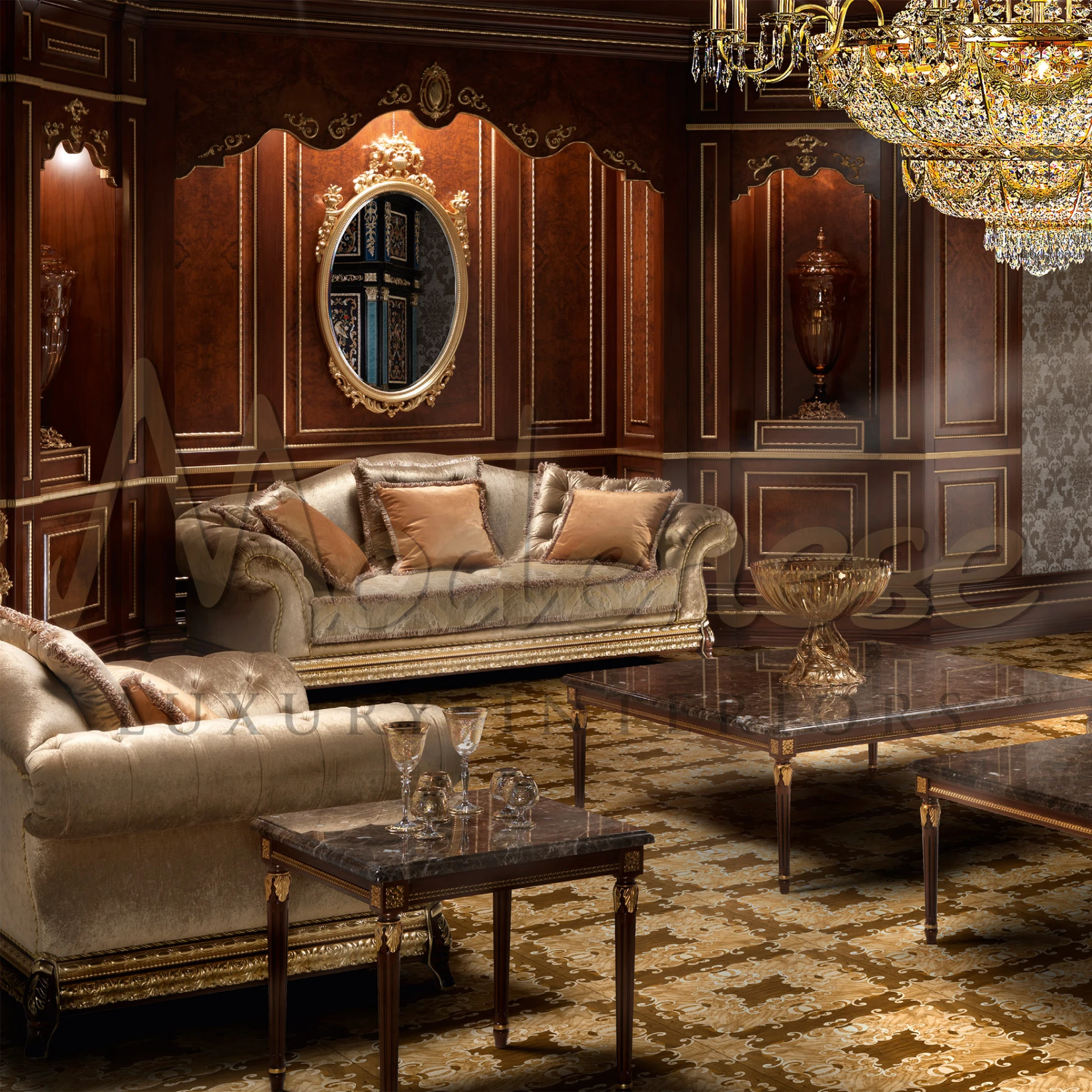 Designer Velvet Sofa - Italian Artistry Redefined by Modenese