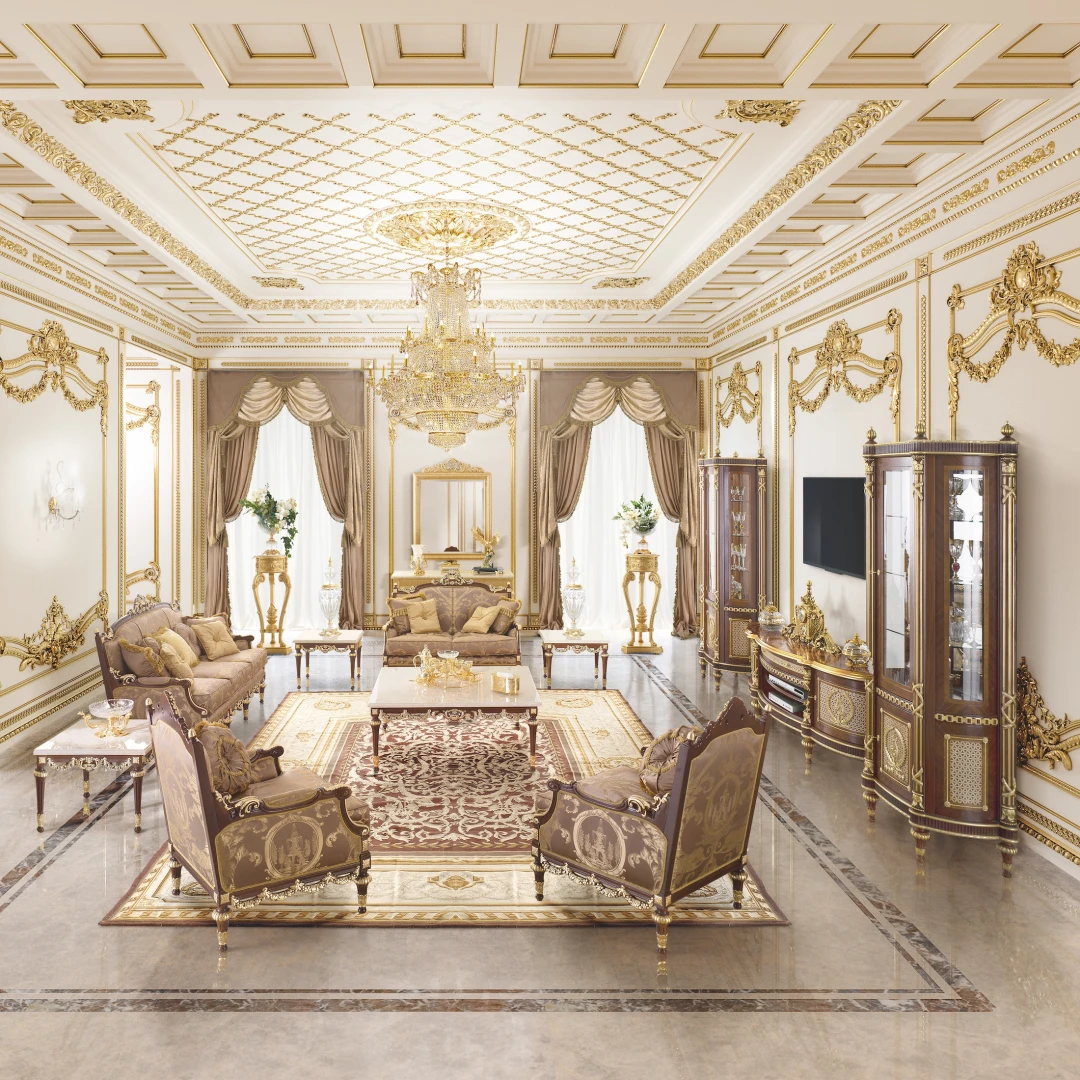 Luxury classic majilis classic furniture for royal villas and palaces handmade in italy