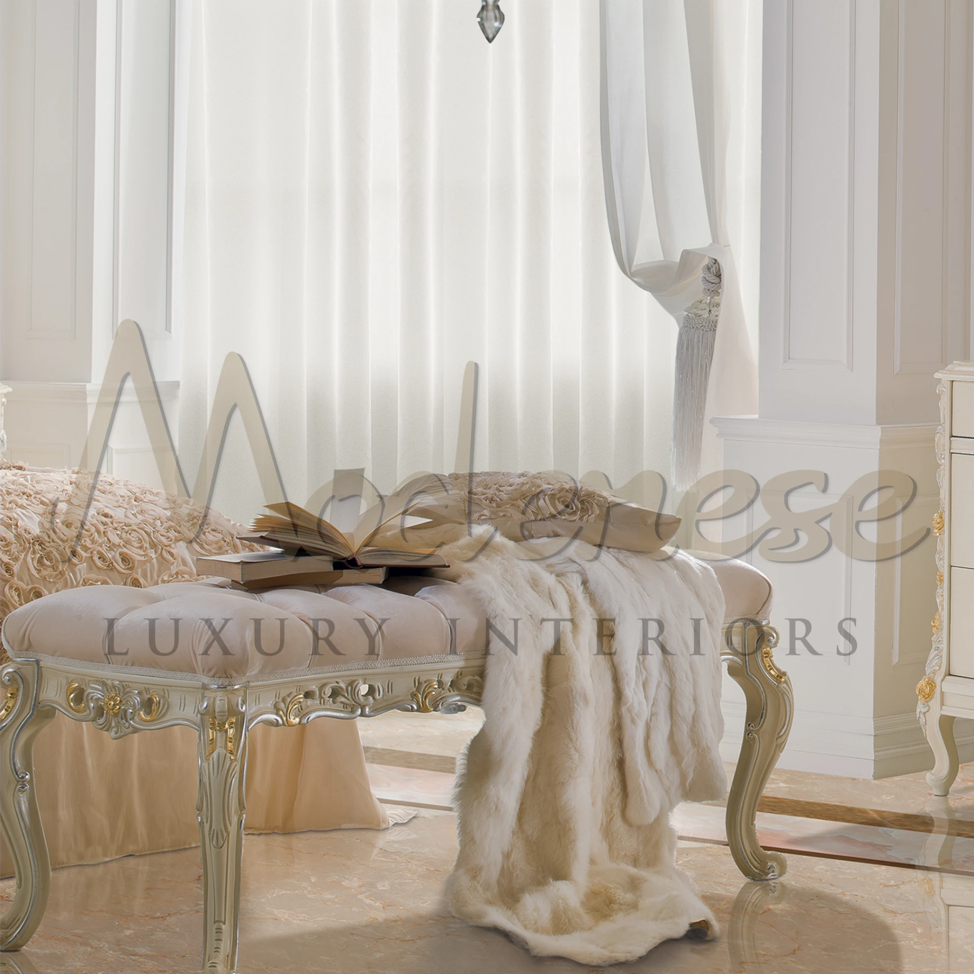 Add a touch of Italian sophistication to your bedroom with our Cream Bed Bench, a perfect blend of style and comfort.