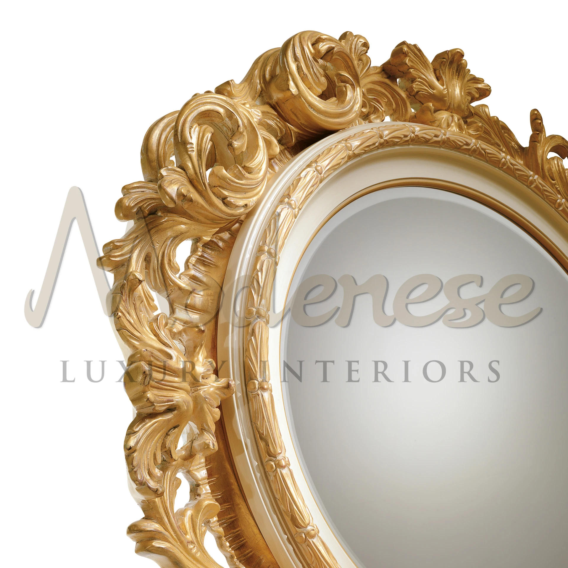 Transform your room with the focal point of a Hand Carved Classic Mirror, offering bespoke elegance and baroque style.