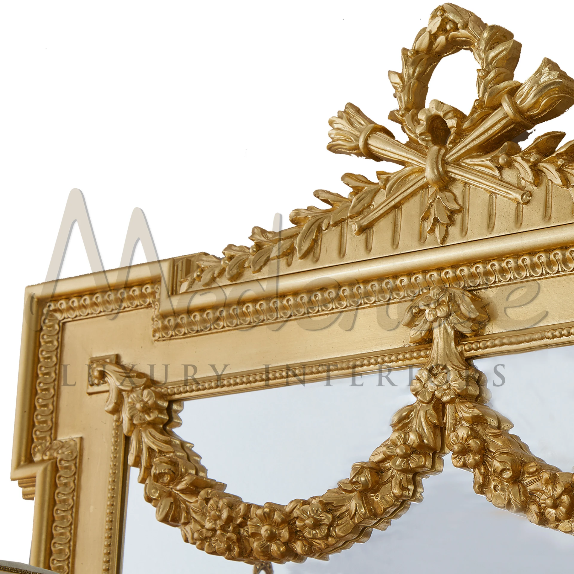 Experience the drama of the late Baroque period with this exquisite, handmade mirror, enhancing any home decor with style.