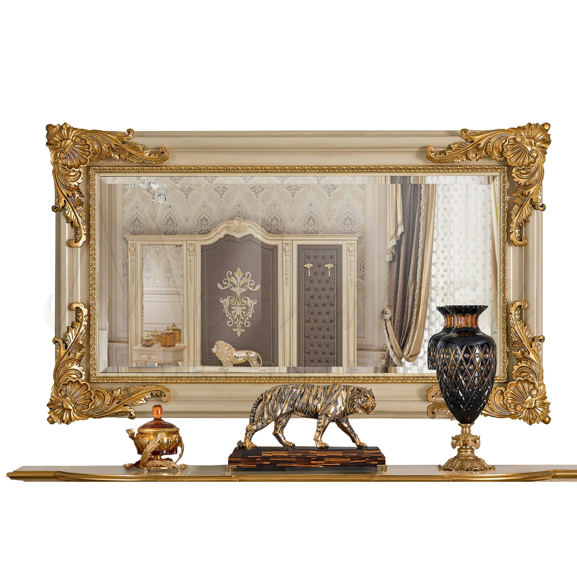 Noble Rectangular Mirror, crafted with modern technology and Italian care, perfect for enhancing luxury in home decor.