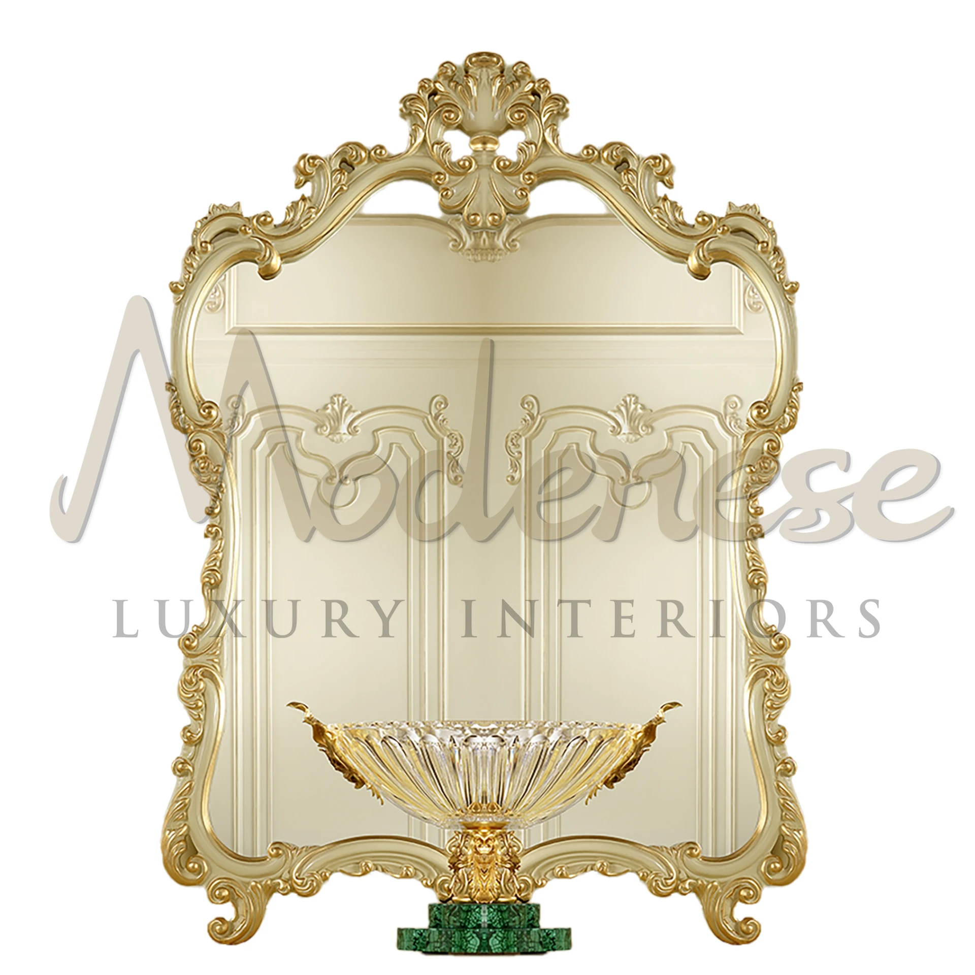Elegant Gold Wall Mirror, a symbol of sophistication, perfect for adding a luxurious touch to interior design.