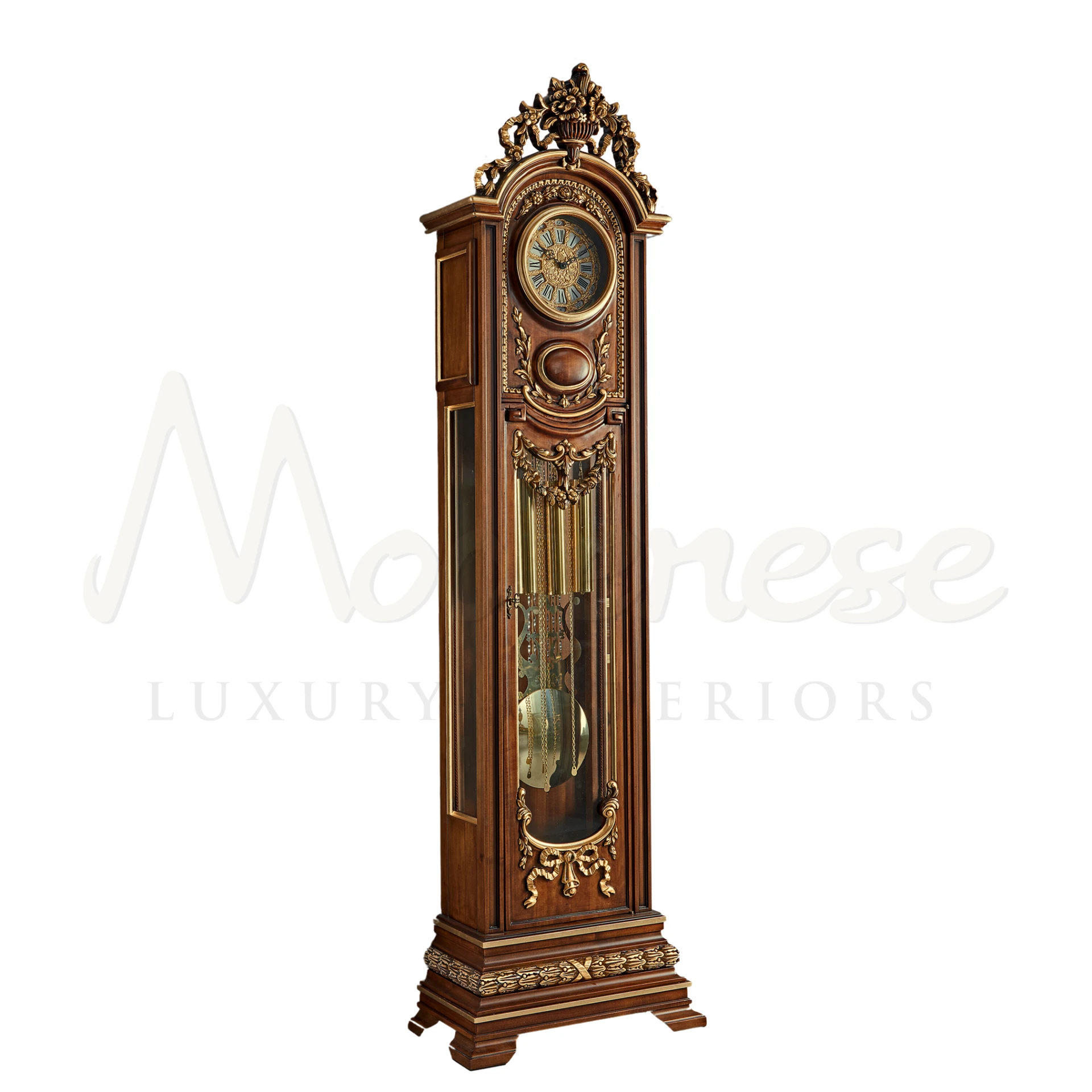 Unique Grandfather Clock with old-world charm, a luxury addition to refined home decor and interior design.