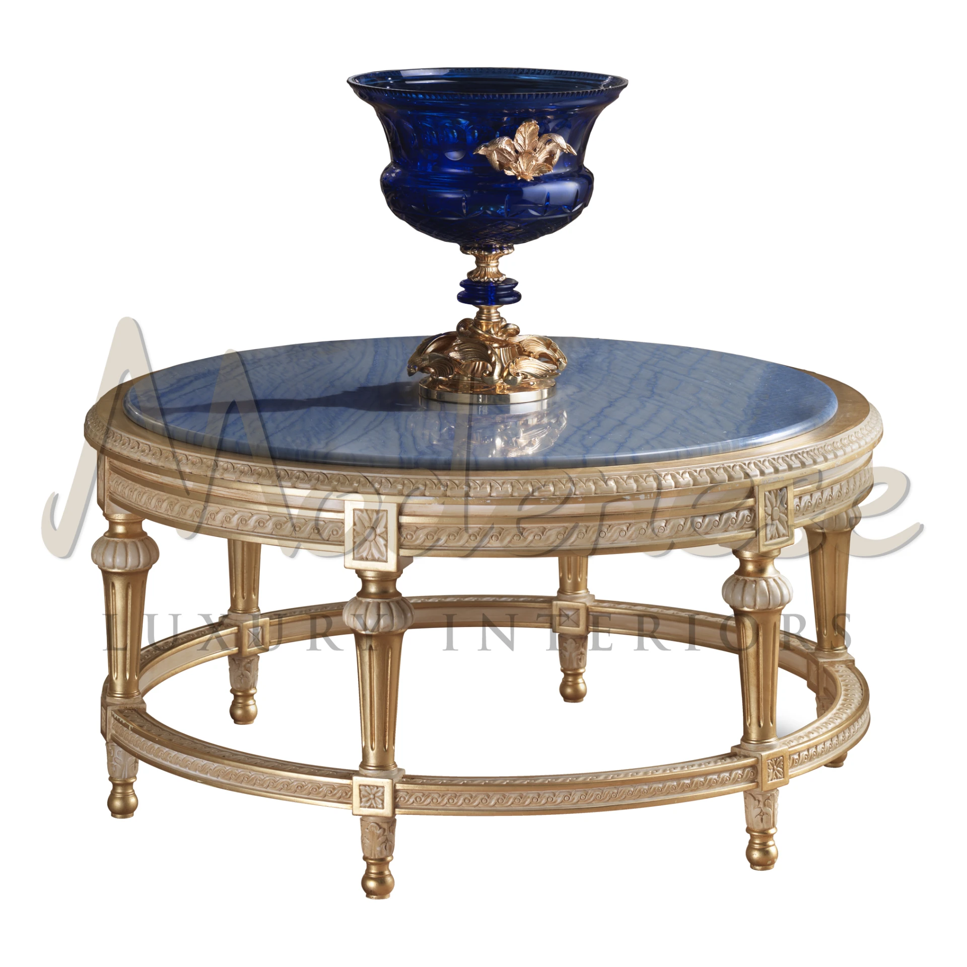 Timeless Elegance: Azul Macaubas Round Coffee Table by Modenese