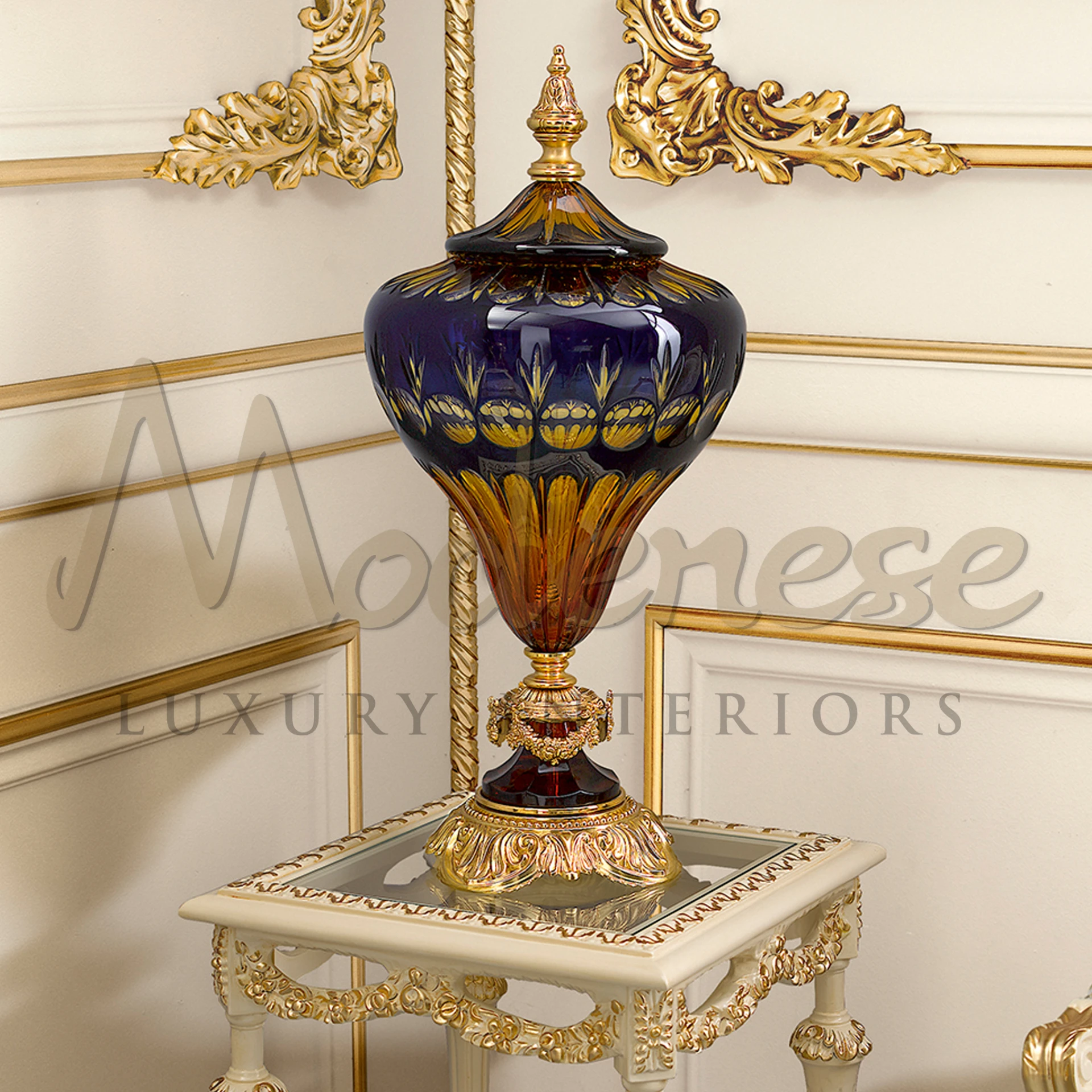 Elegant two-handled amphora, reflecting classic Greek and Roman aesthetics for sophisticated interior decor.