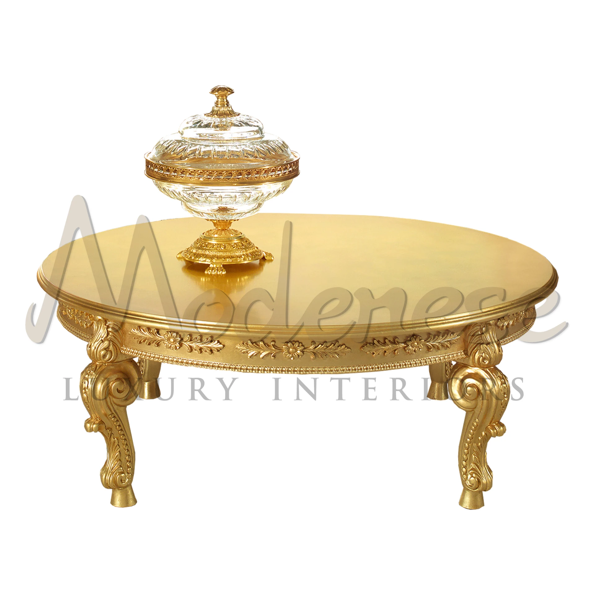 Luxury Unveiled: Gilded Baroque Coffee Table for Elegant Interiors