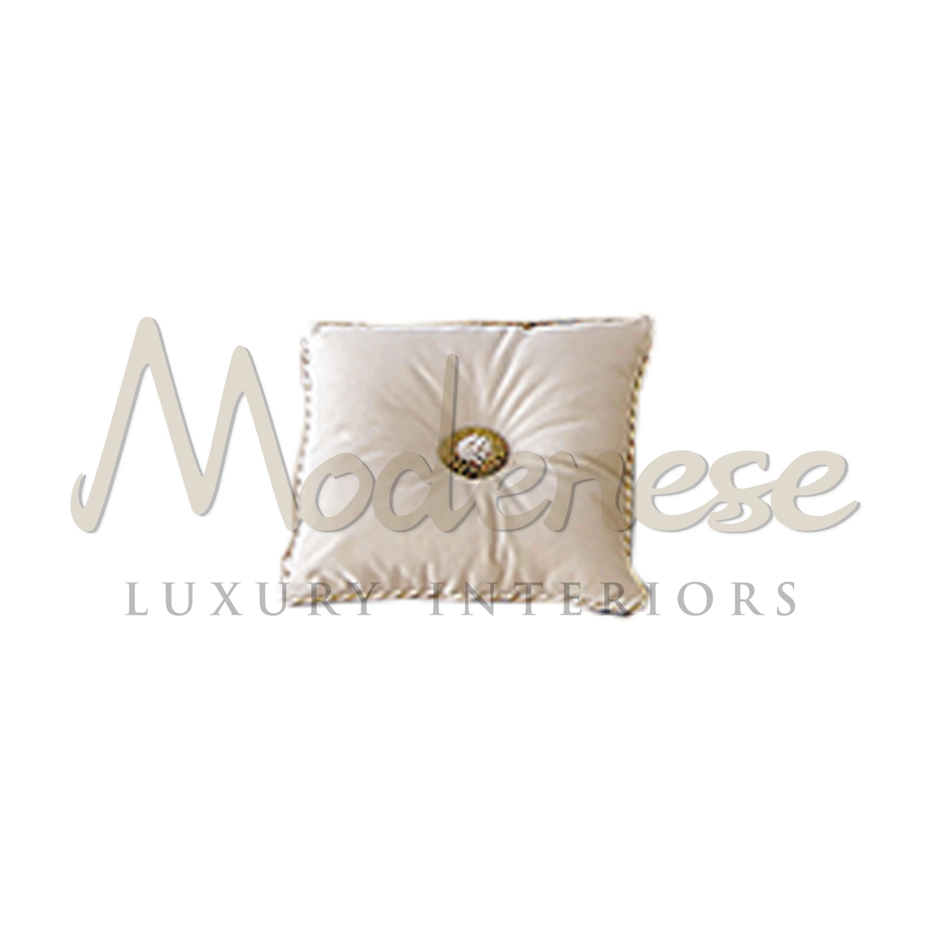 Cream Pillow by Modenese: Premium quality luxury textiles for ultimate comfort and sophisticated home decor, made in Italy.