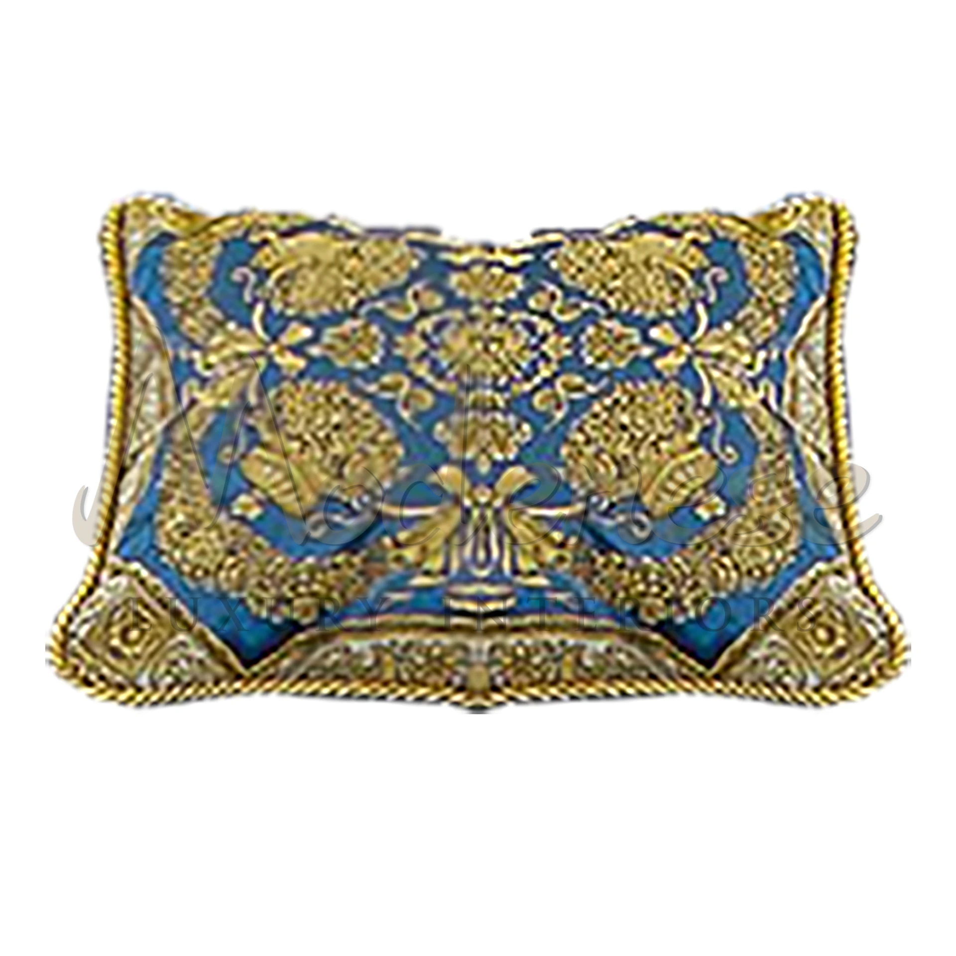 Classical Royal Blue Pillow in various shapes and sizes, offering versatility and luxury in Italian textile craftsmanship.