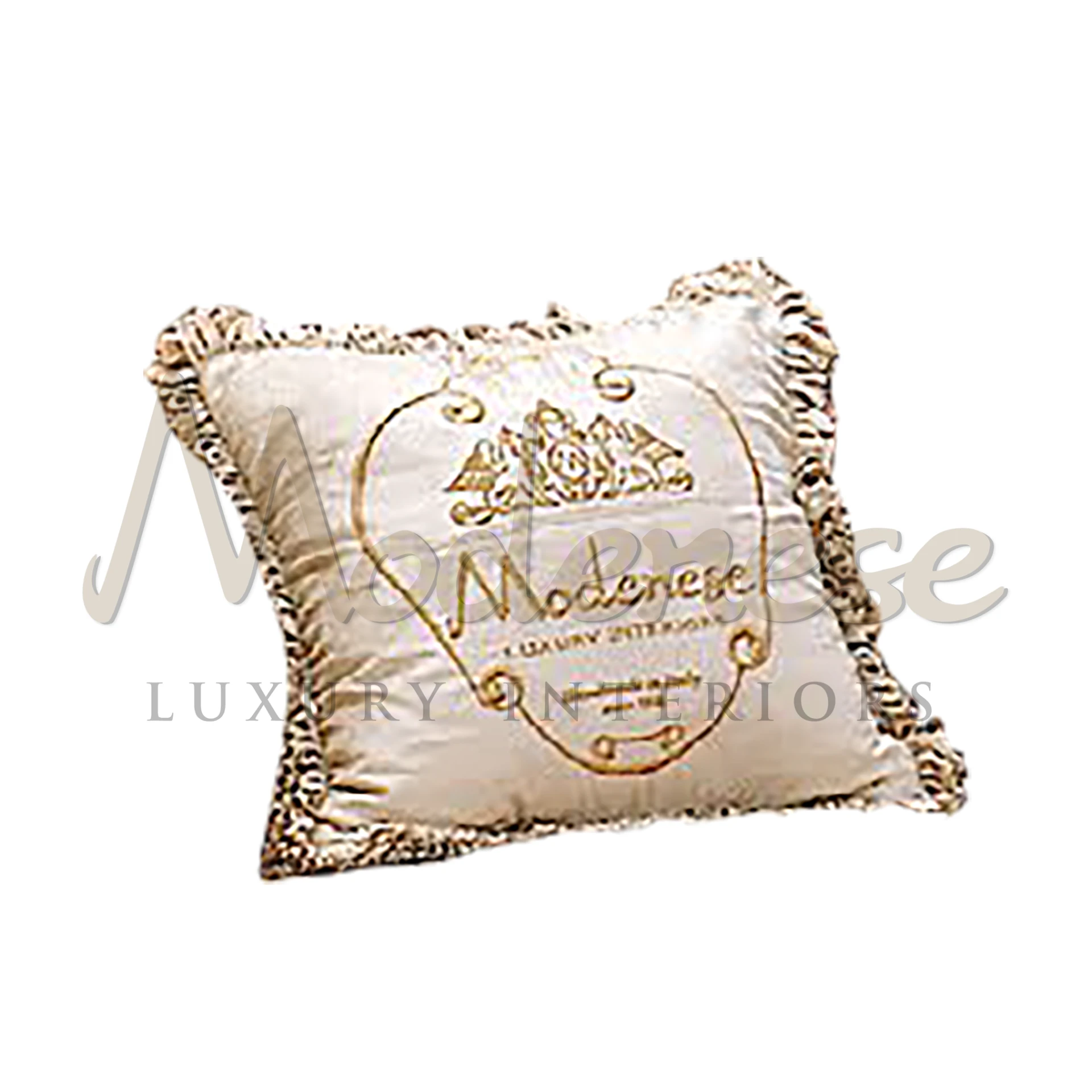 Luxurious Designer Modenese Pillow with premium fabrics and hypoallergenic filling, embodying Italian craftsmanship.