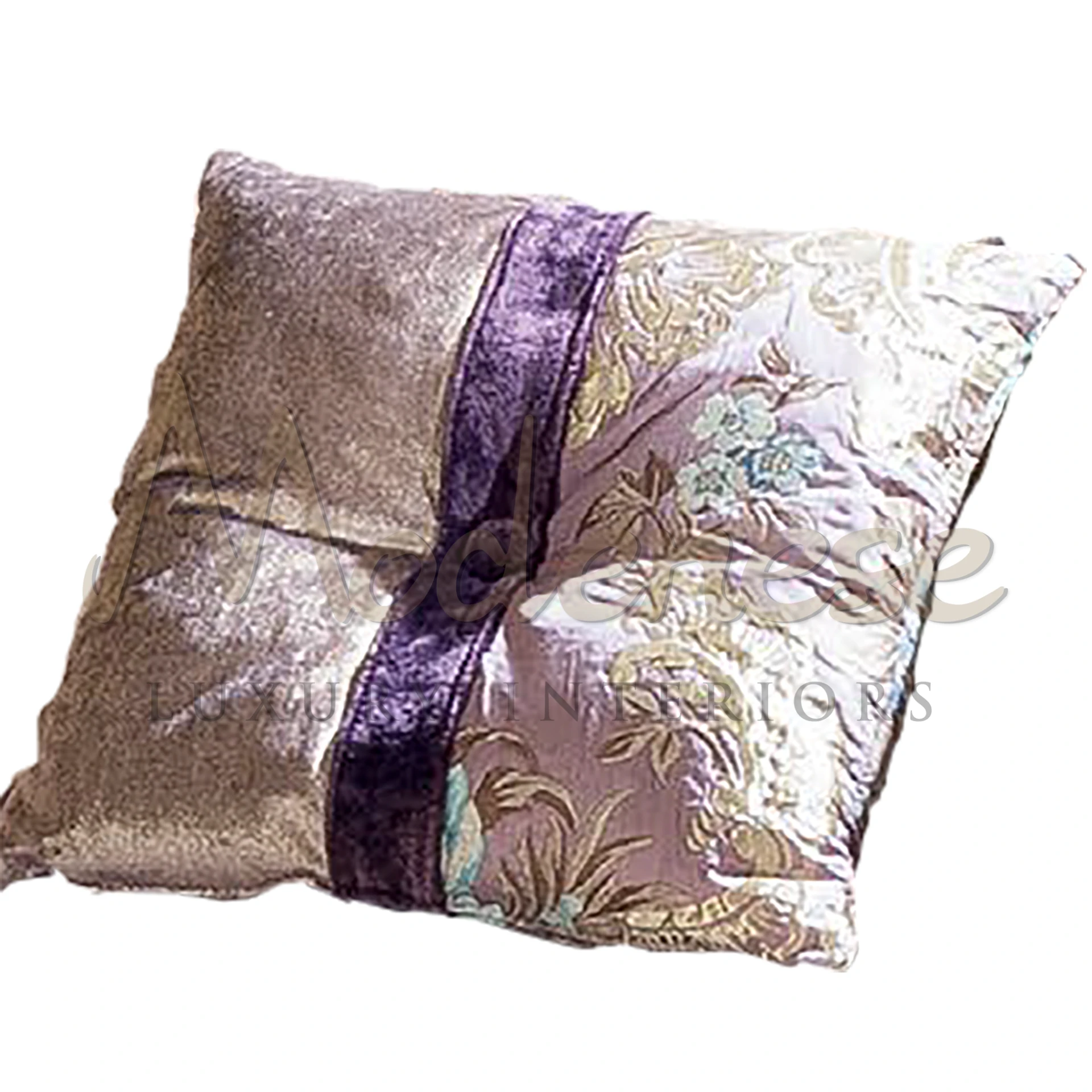 Elegant Flower Pillow with delicate embroidery, capturing the essence of nature's beauty in luxurious textiles.