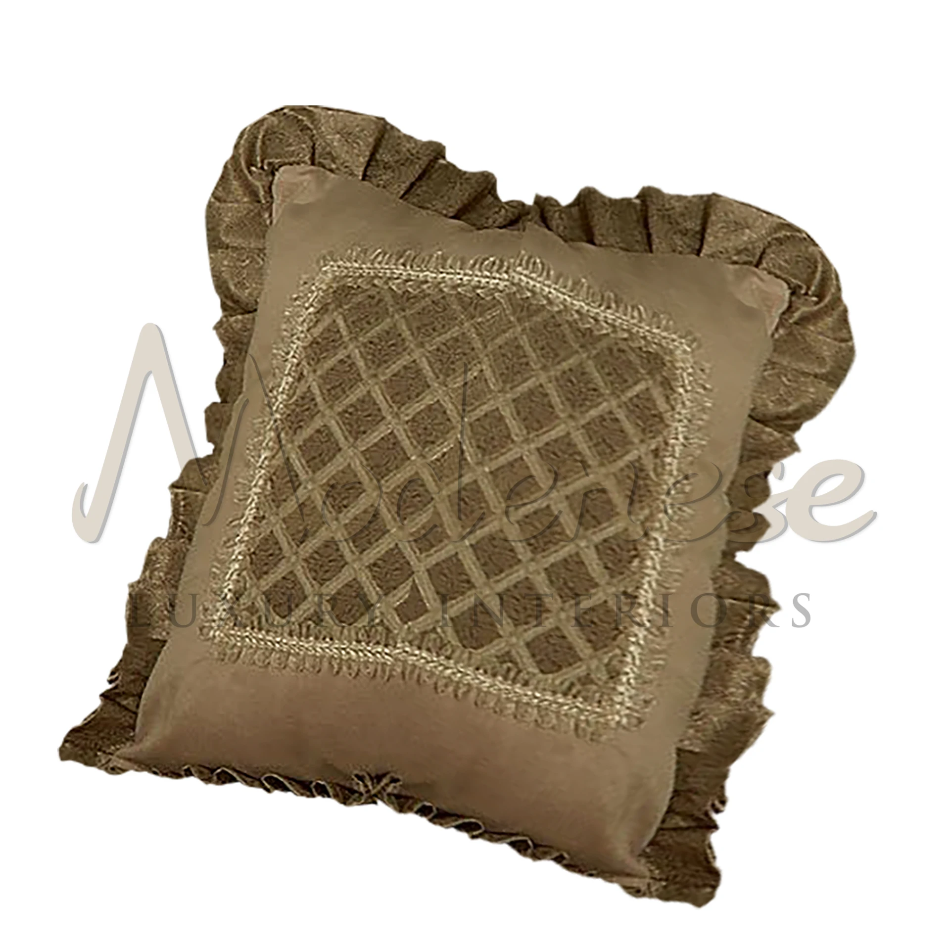 Classical Designer Pillow: Refined beauty and sophistication for a regal sofa, elegant armchair, or sumptuous bed.