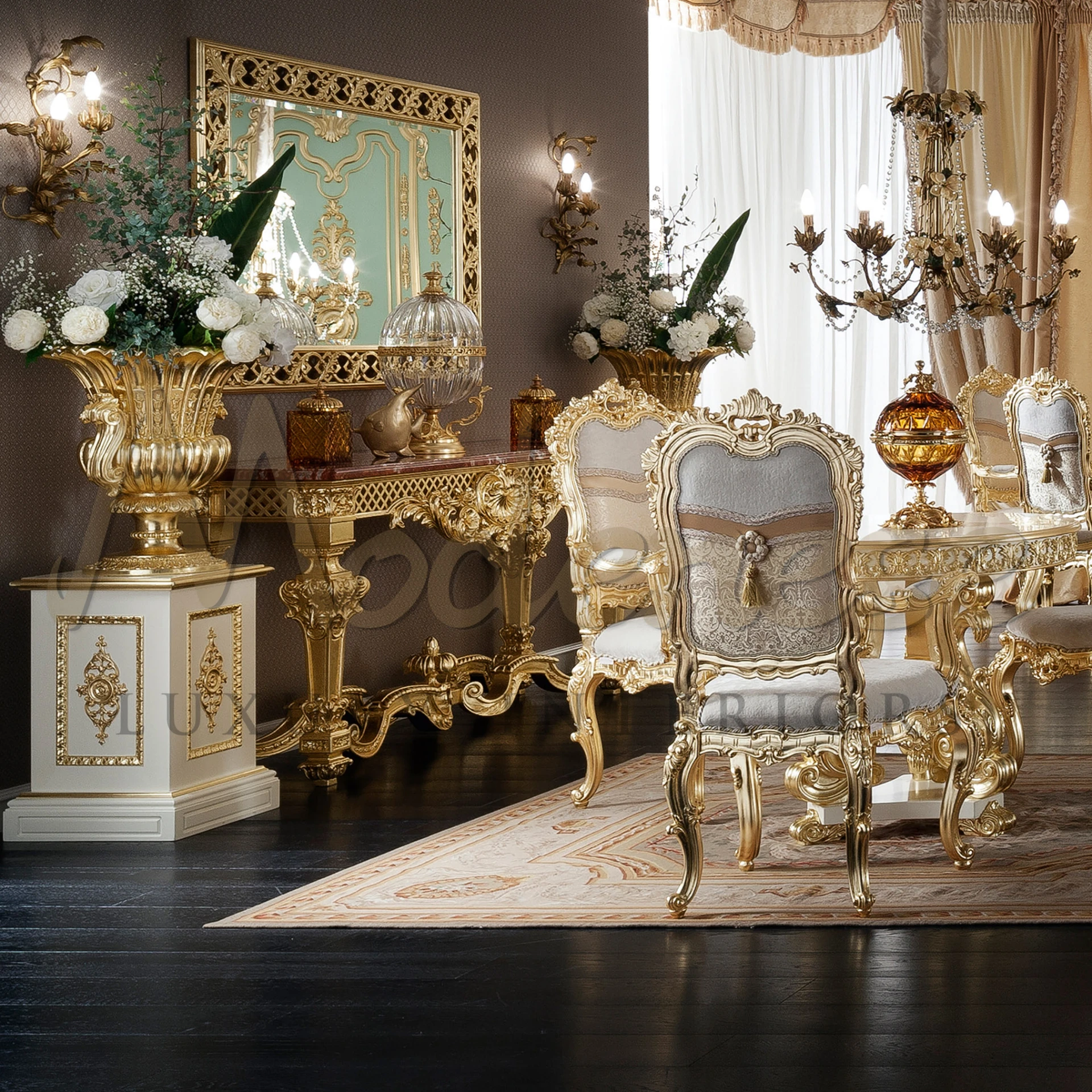 Timeless Elegance: Explore Our Exquisite Regal Carved Console