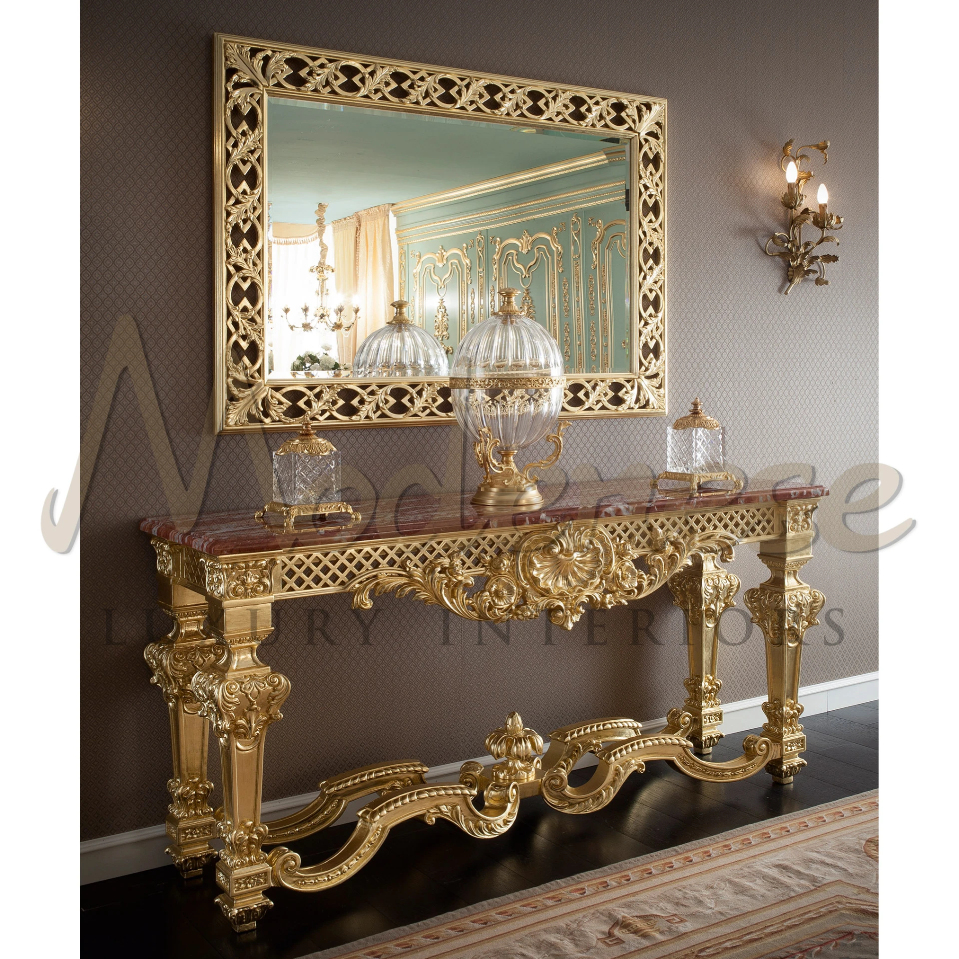 Elevate Your Entryway: Discover Our Sophisticated Regal Carved Console