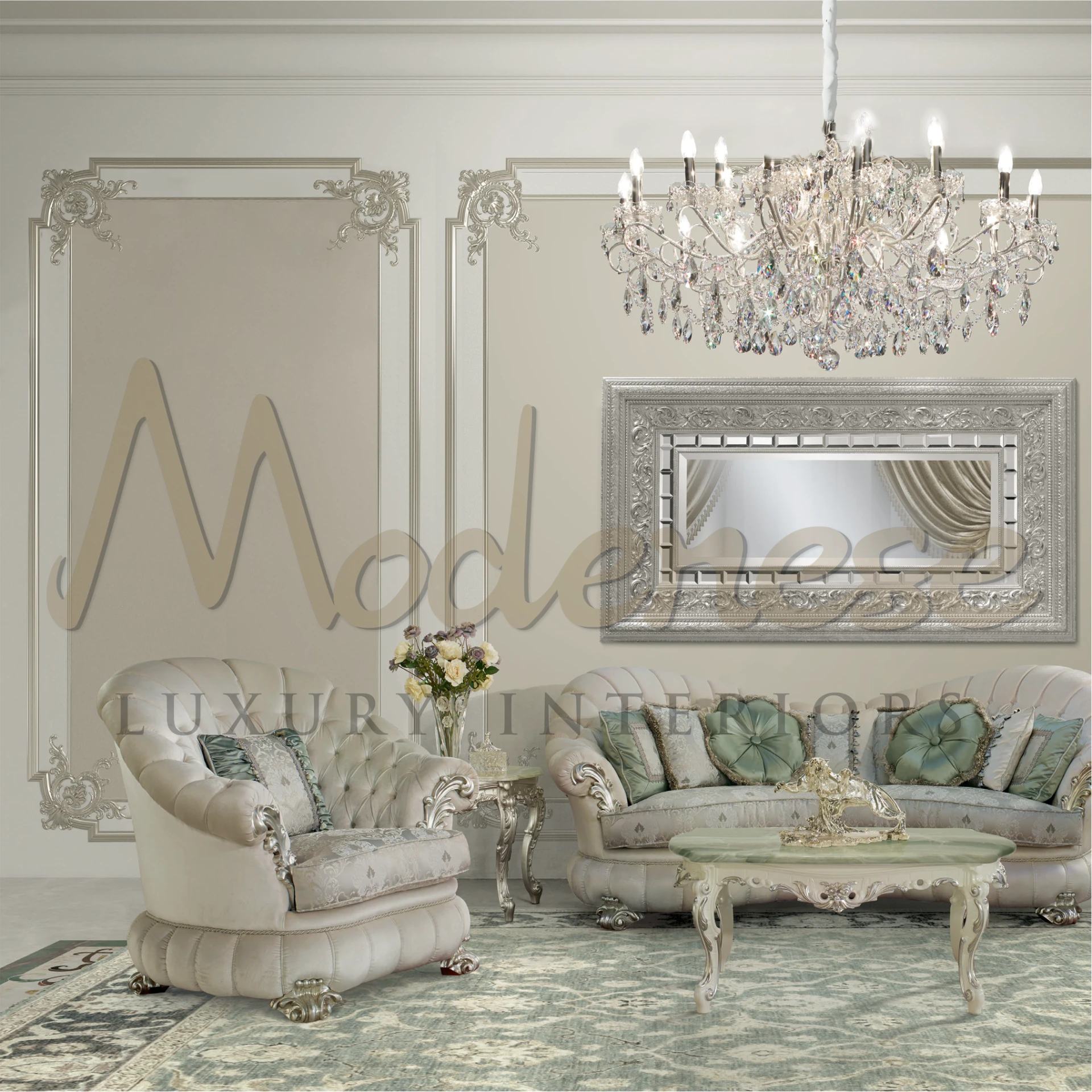 Stunning Designer Pillow in an opulent room setting, becoming the centerpiece of decor and symbolizing sophisticated beauty.