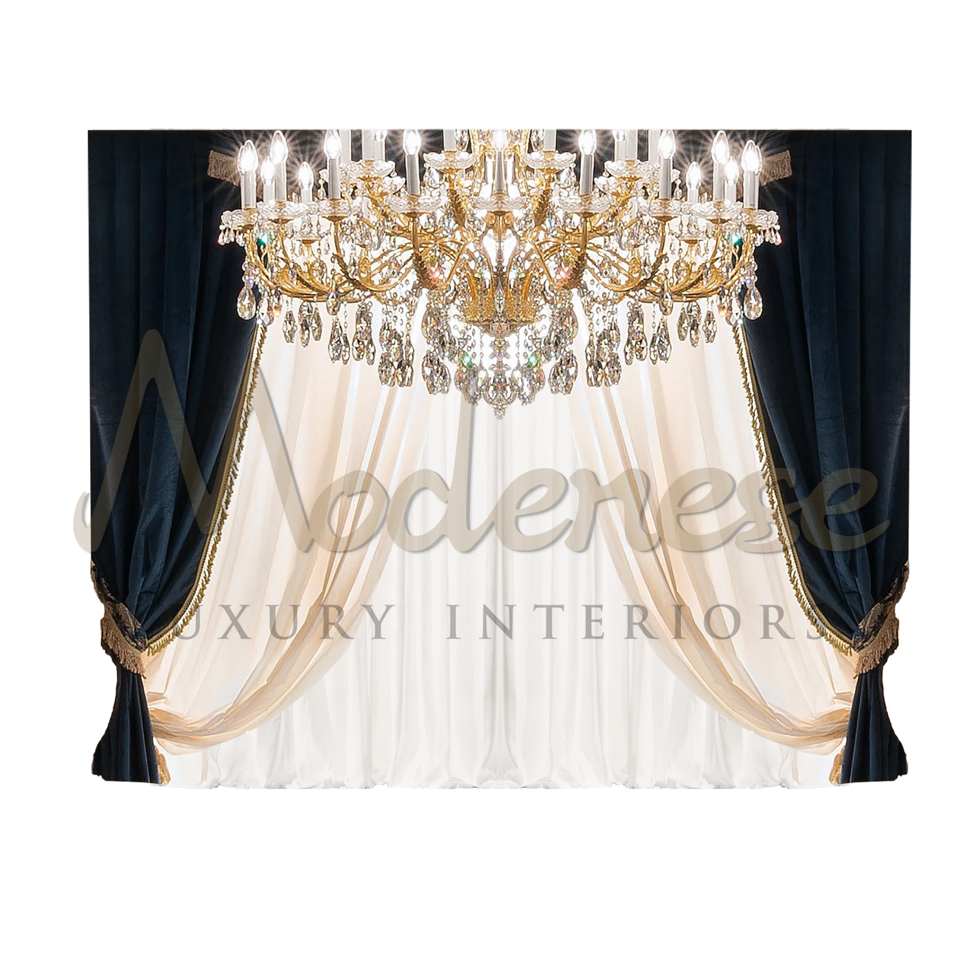 Royal Traditional Curtains, evoking the grandeur of royal palaces, adding timeless elegance and sophistication to the room.
