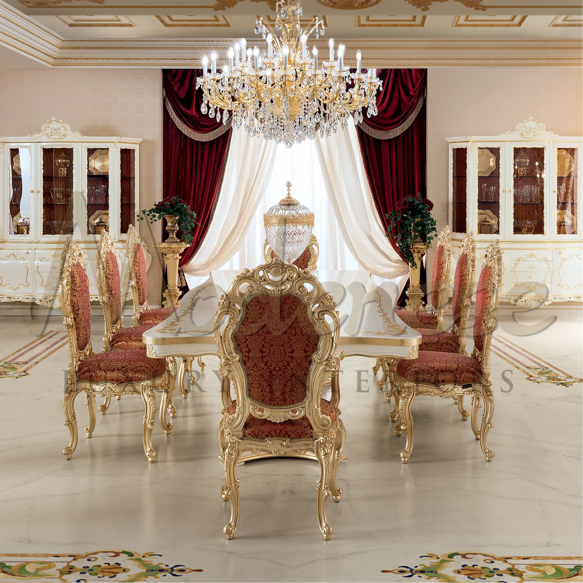 Elegant Classical Bordeaux Curtains, reminiscent of fine wines, infuse spaces with warmth and regal sophistication.