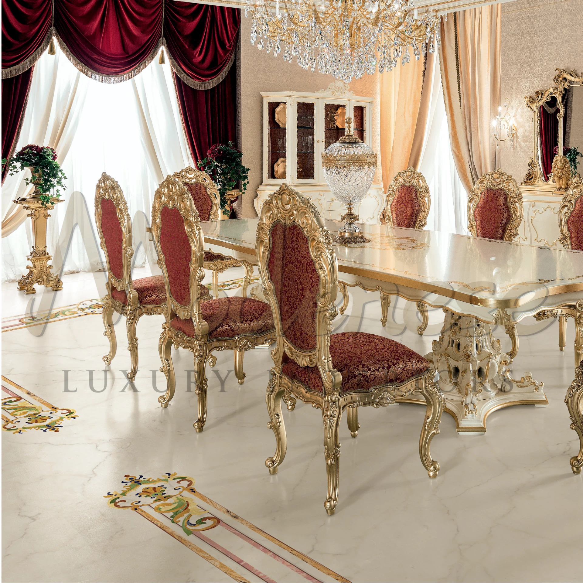 Luxurious and captivating, the Classical Bordeaux Curtains showcase the epitome of fine design and opulent aesthetics.