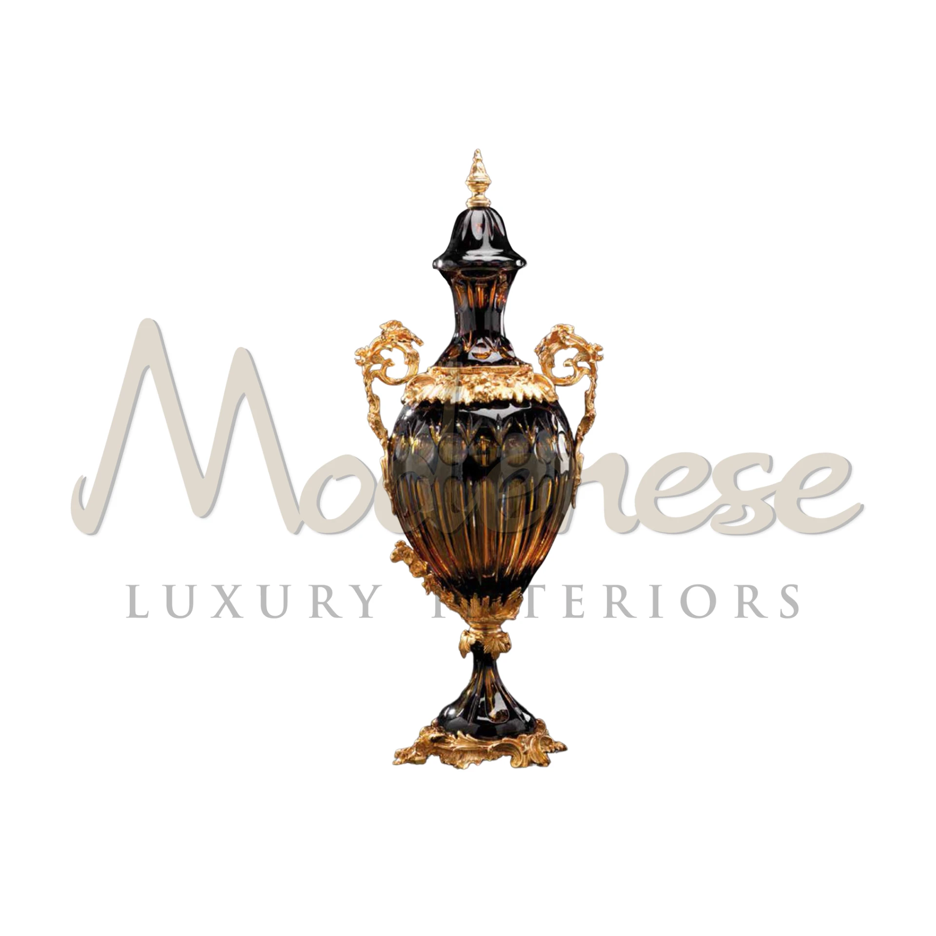 Italian design amphora, a ceramic masterpiece with intricate details and stunning colors for luxury interior design.